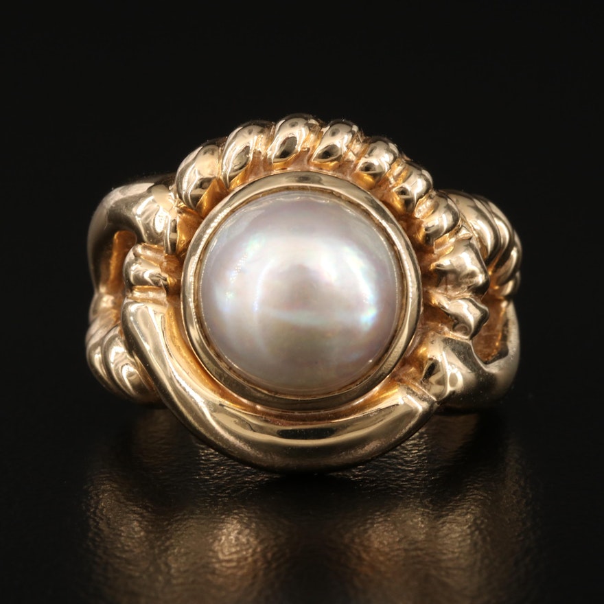 14K Mabé Pearl Ring