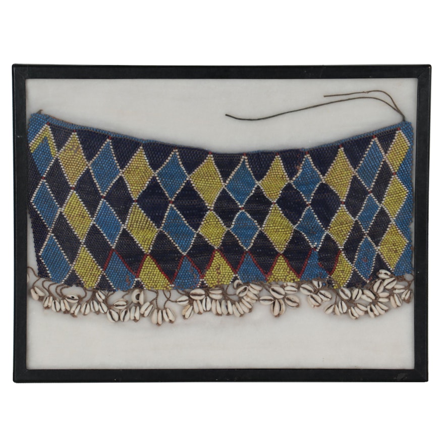 Kirdi Beaded Cache-Sexe with Cowrie Shells, Cameroon