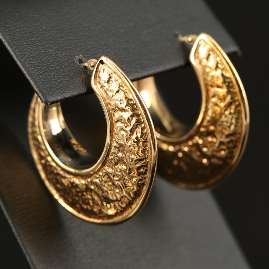 18K Hoop Earrings