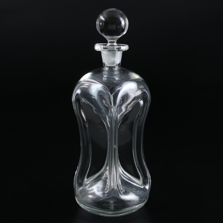 Glass Cluck-Cluck Decanter, Late 19th to Early 20th Century