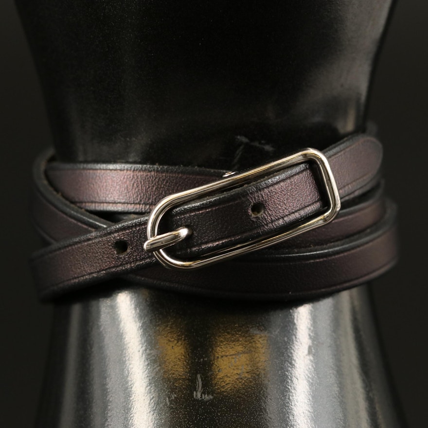 Hermès Leather Quadruple Wrap Bracelet