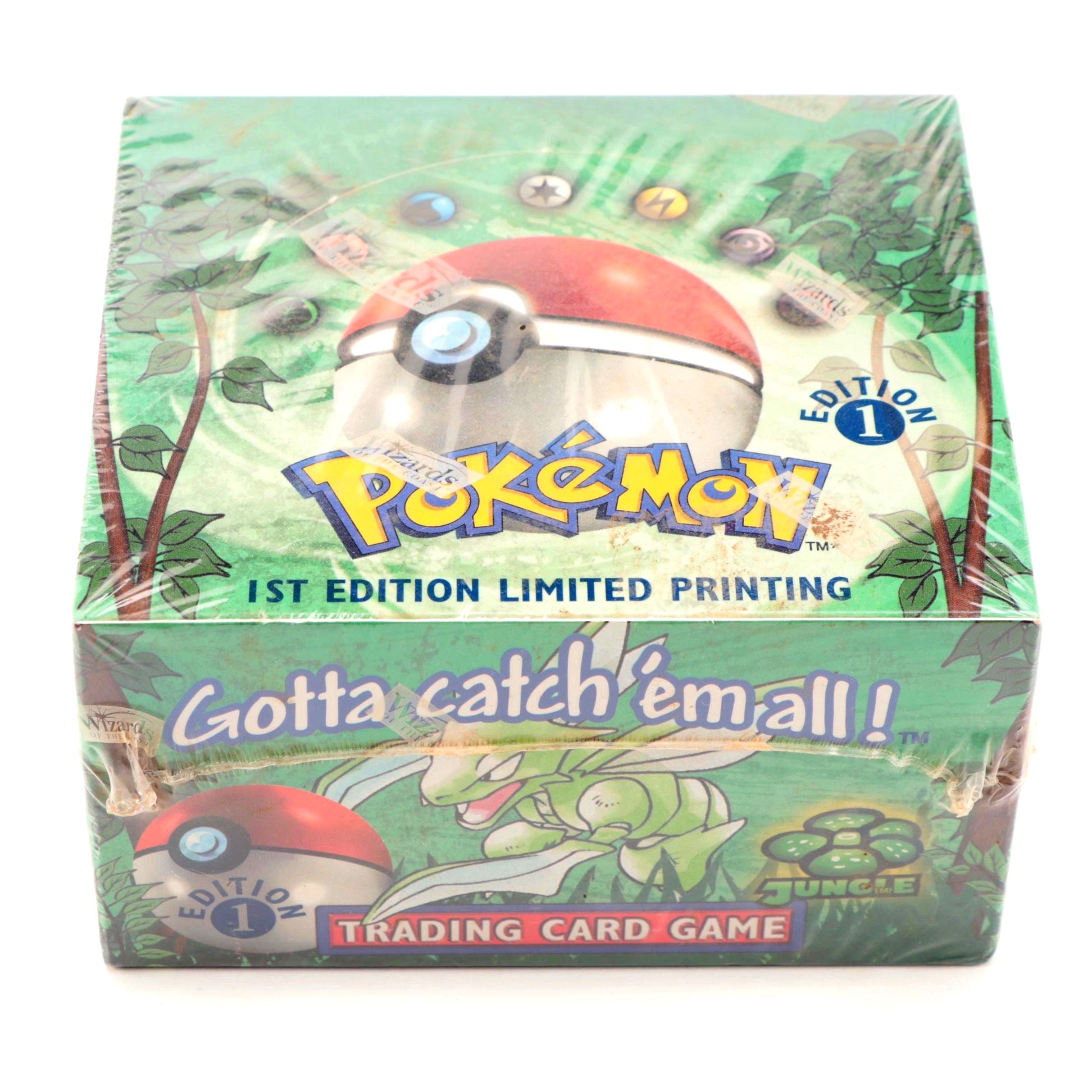 1999 Wizards of the Coast Pokémon 1st Edition Jungle Sealed Booster Box