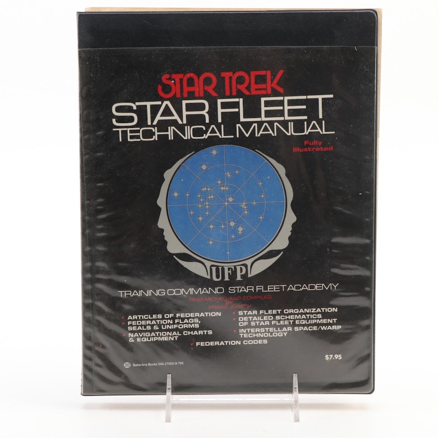 First Edition "Star Fleet Technical Manual" Compiled by Franz Joseph, 1975