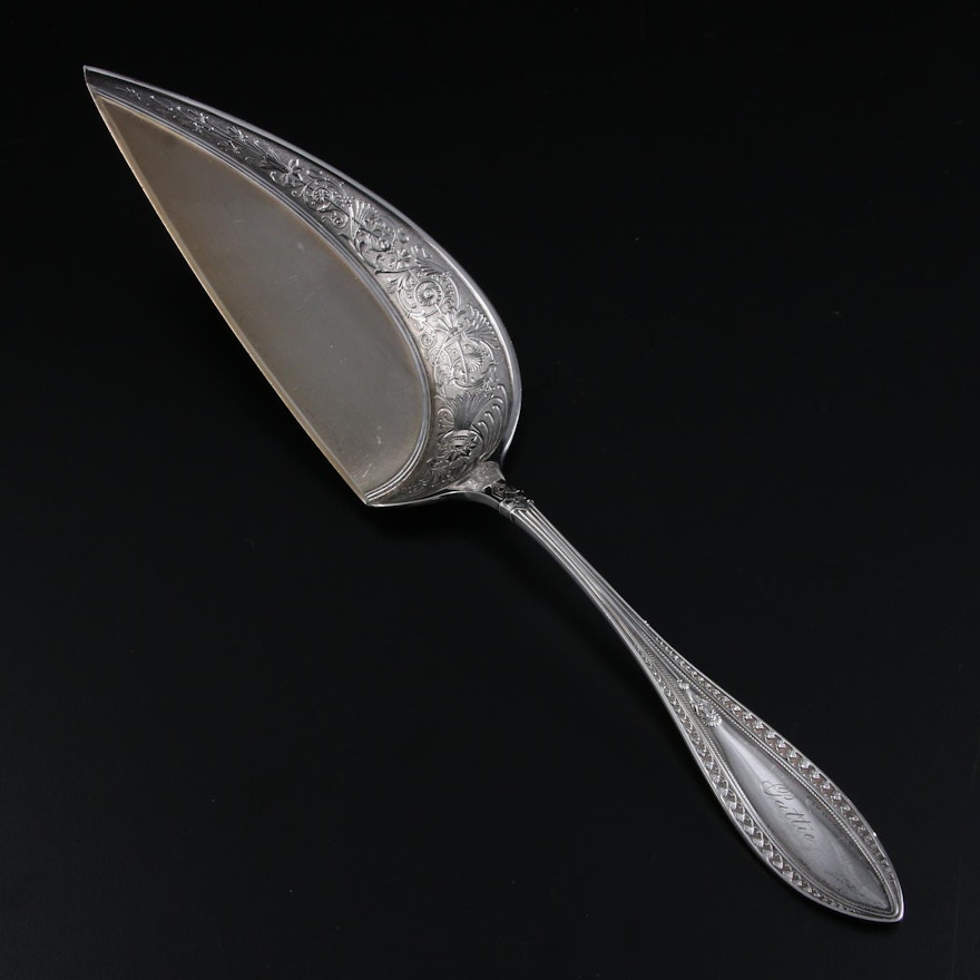 Whiting Mfg. Co. "Indian" Sterling Silver Crumber, Late 19th/Early 20th Century