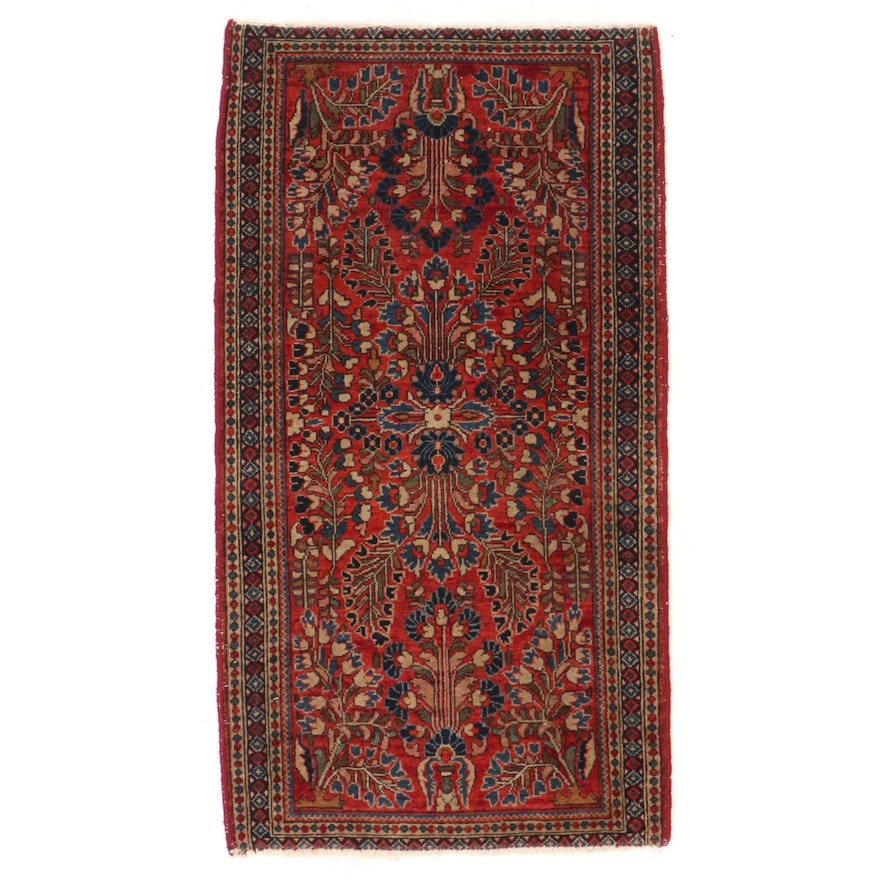 2'1 x 3'9 Hand-Knotted Persian Sarouk Accent Rug