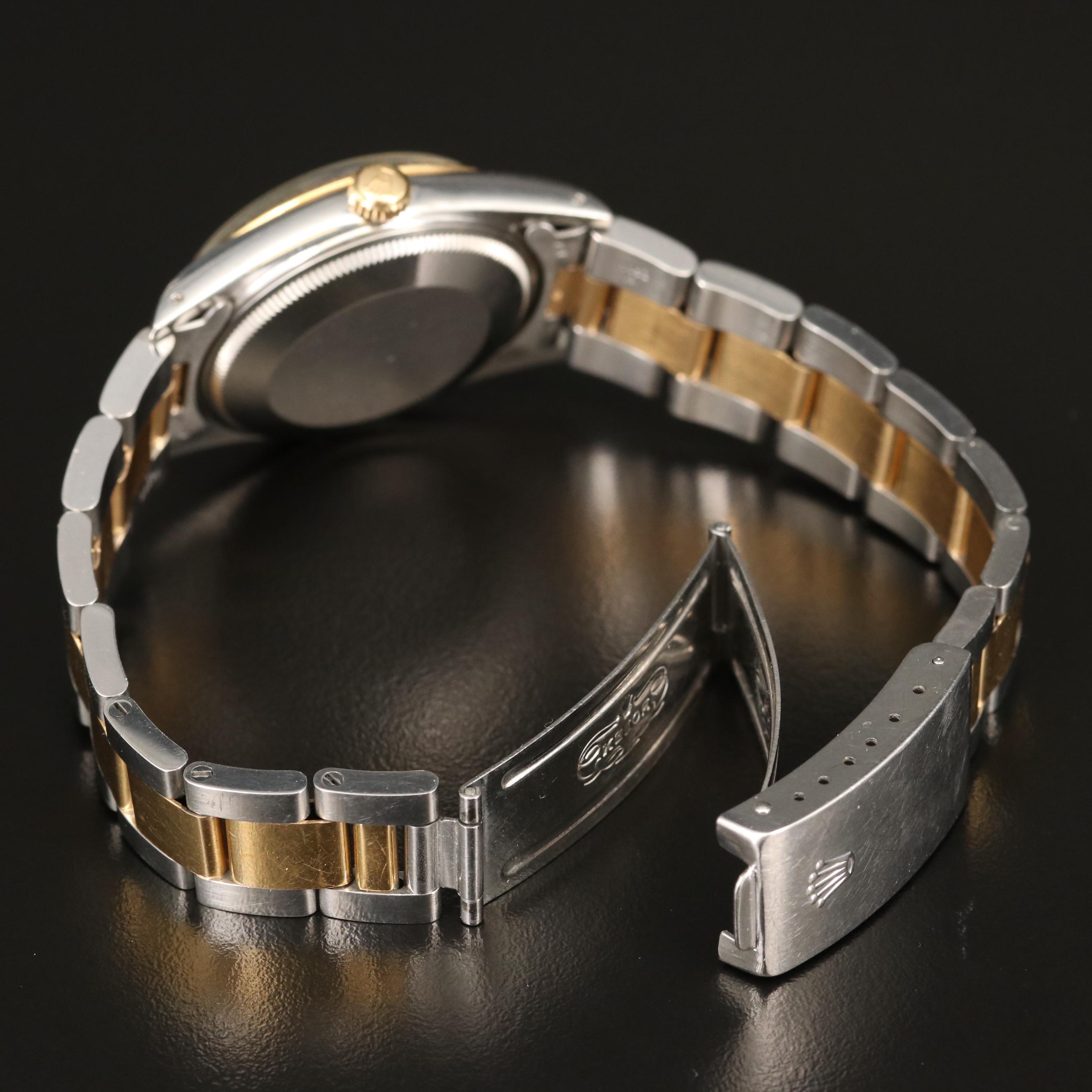 1984 Rolex Date 18K Yellow Gold and Stainless Steel Automatic Watch