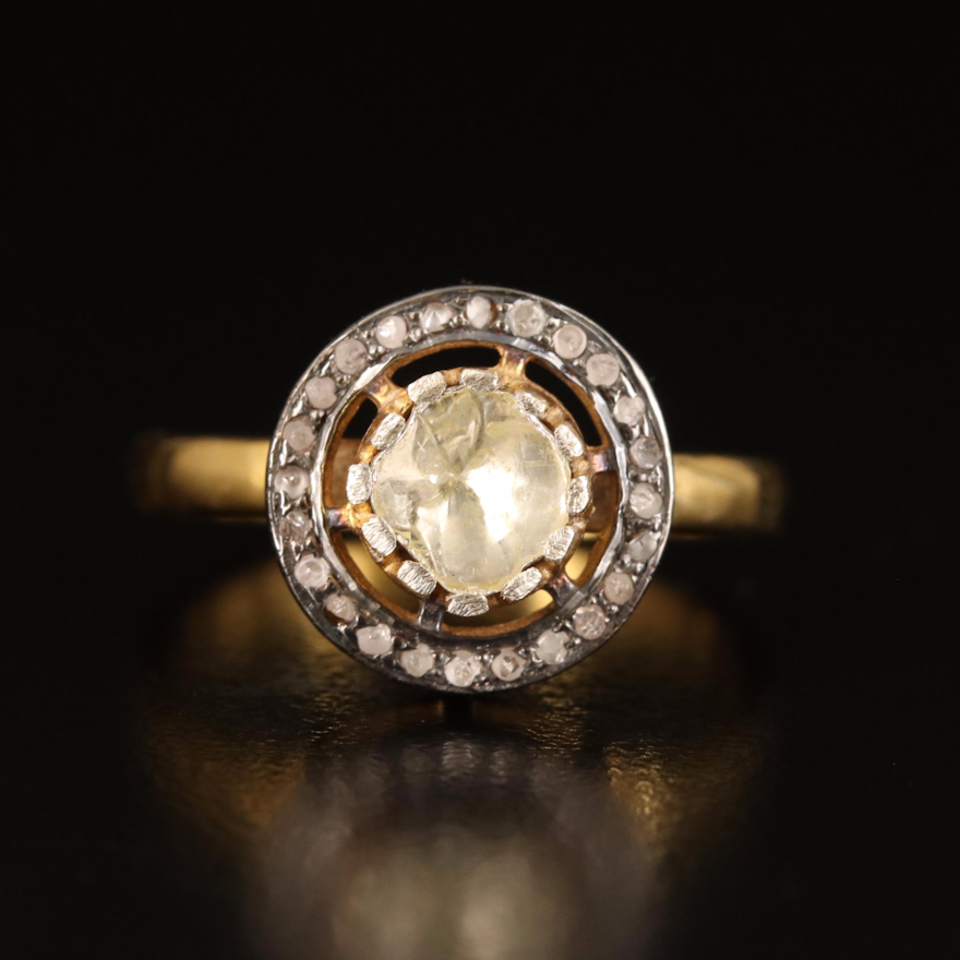 Sterling Diamond Ring