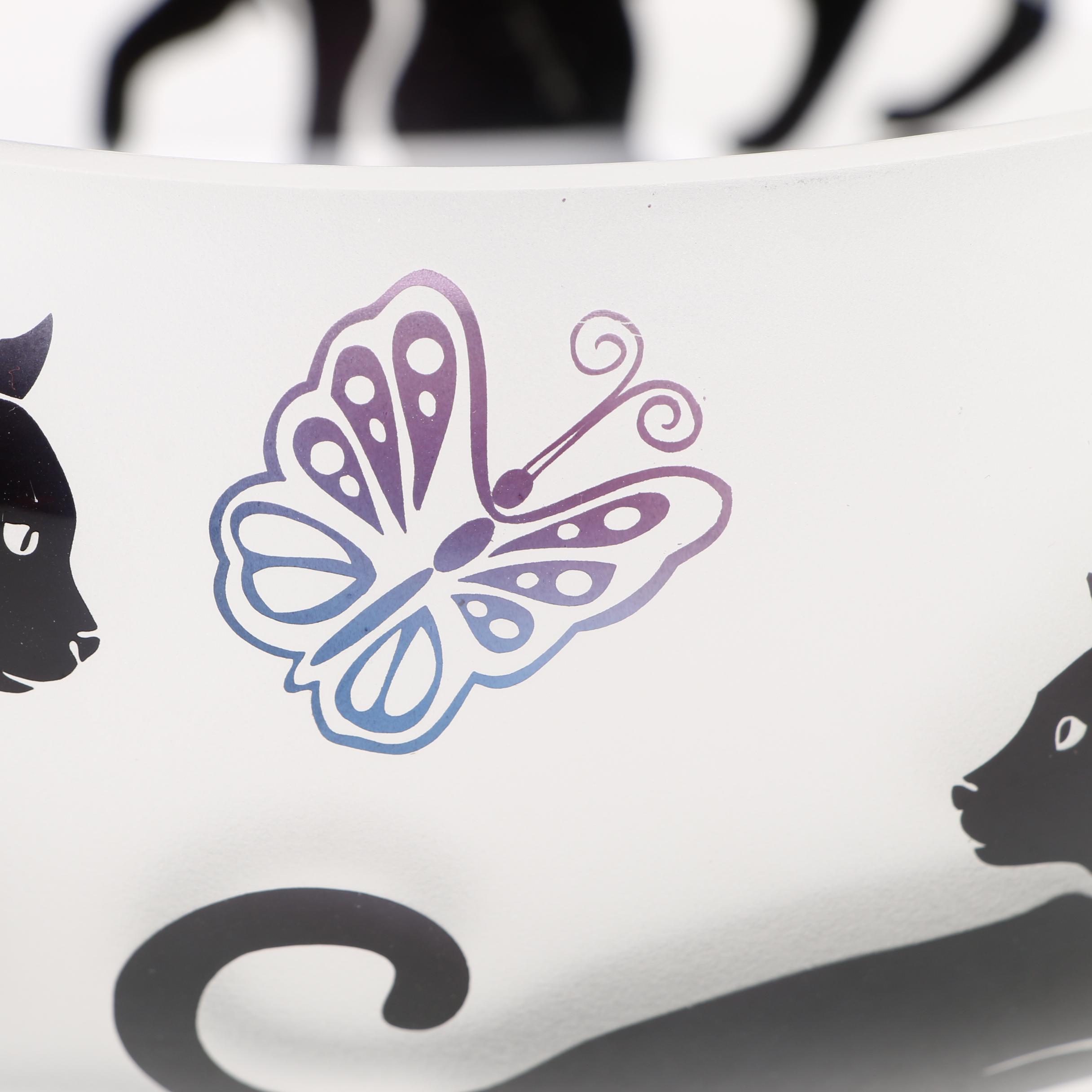 Lenox "Our Purrfect Princess" Figurines with "Black Cats and Butterflies" Bowl