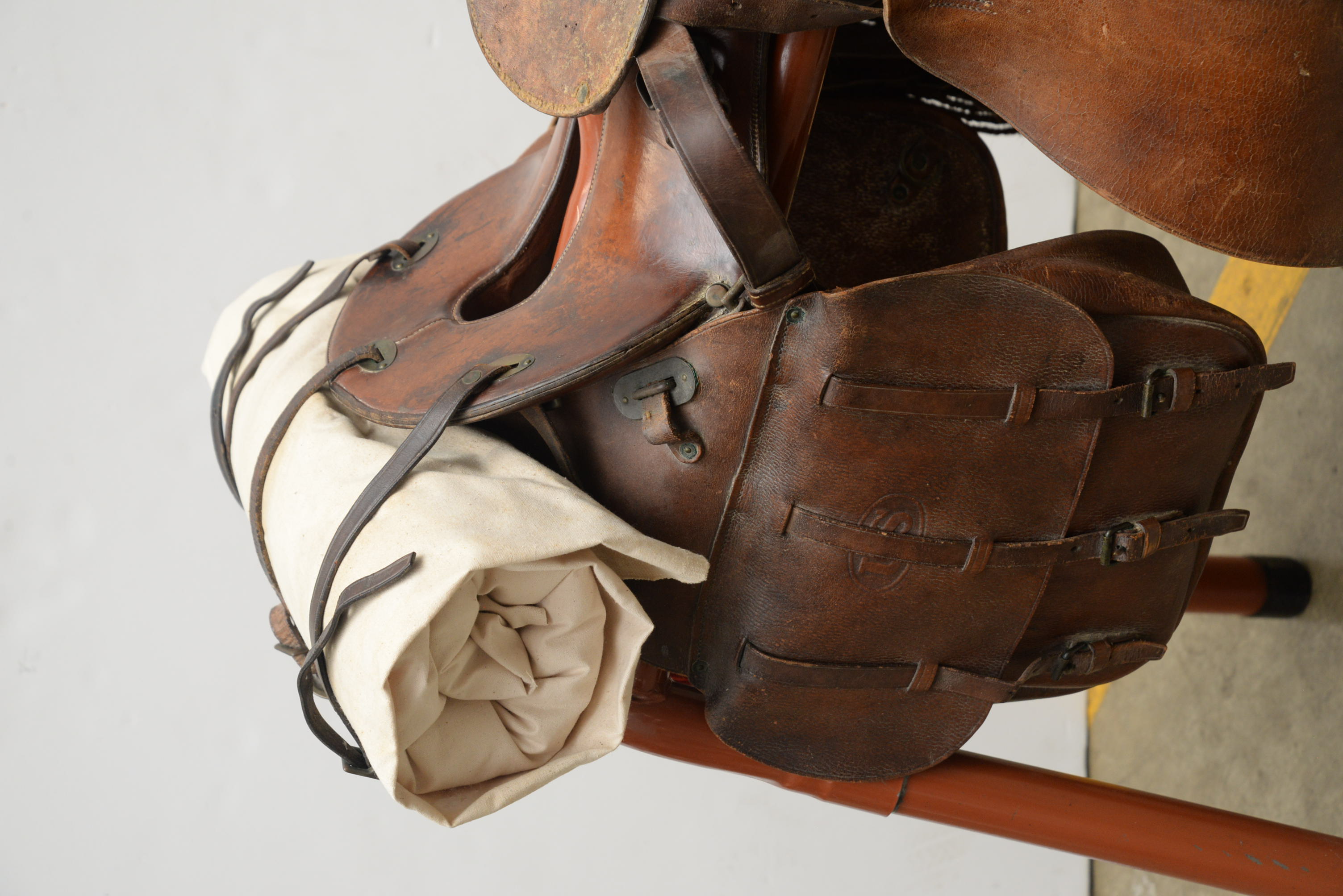 US Army Cavalry McClellan Leather Saddle and Accessories, Early 20th Century