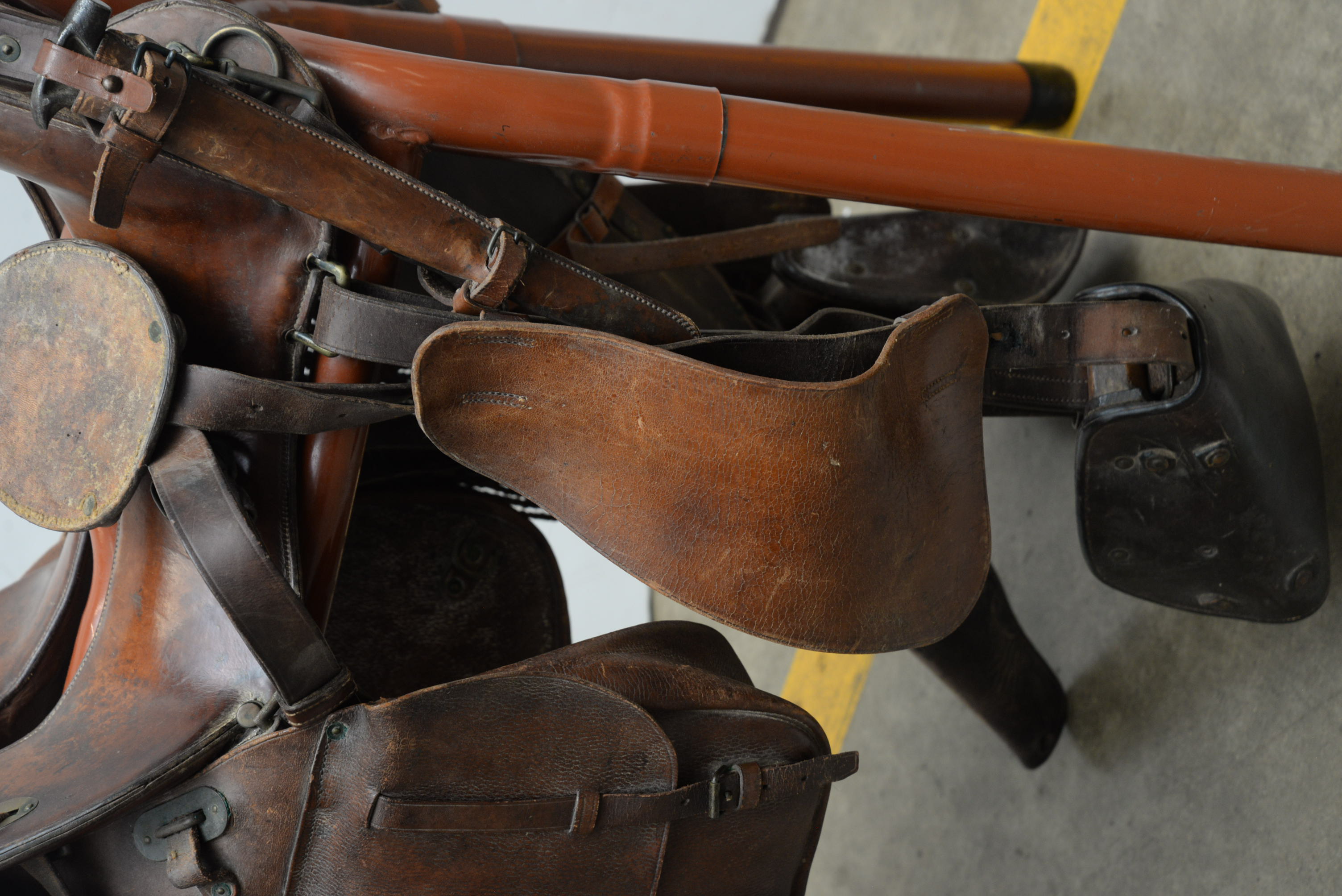US Army Cavalry McClellan Leather Saddle and Accessories, Early 20th Century