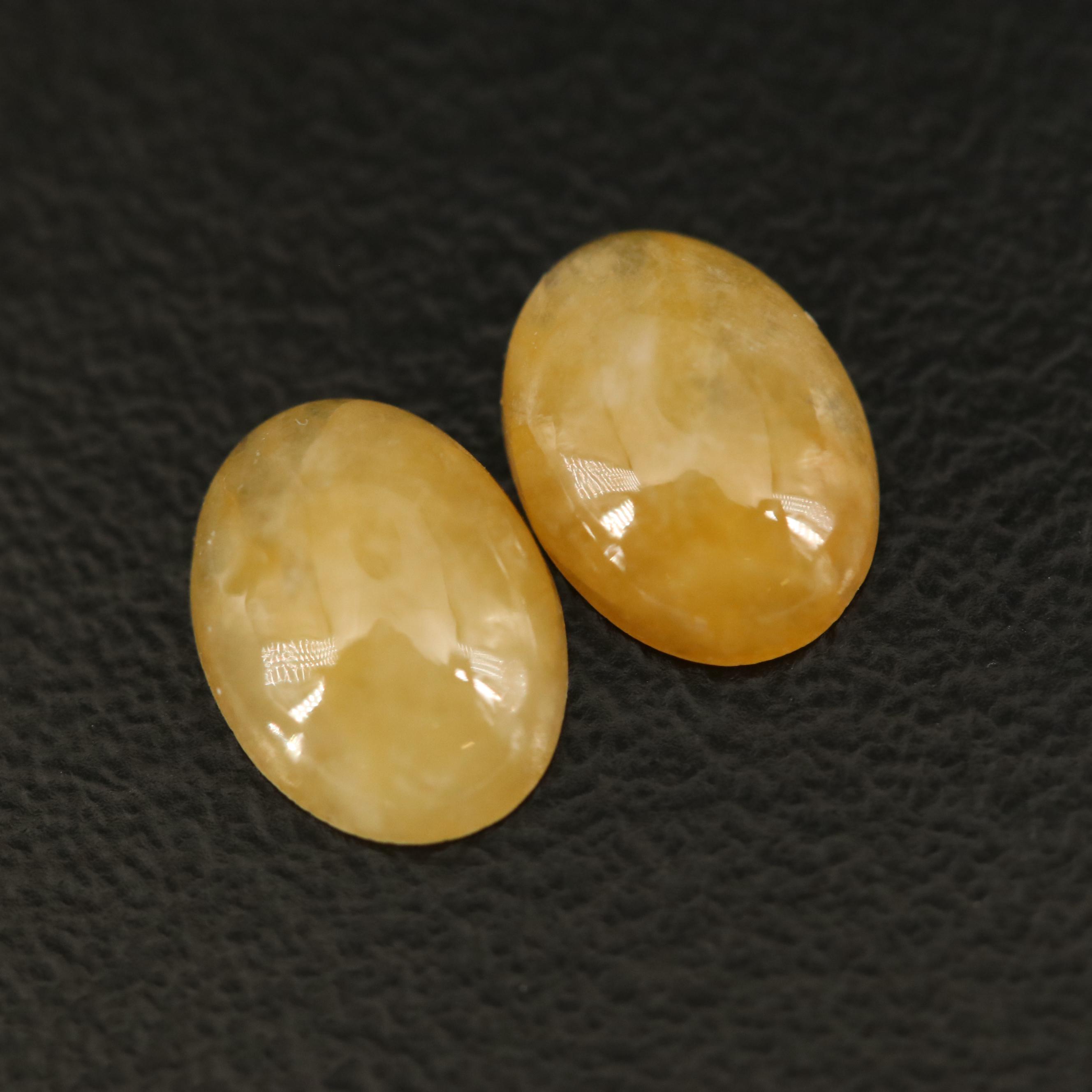 Loose Oval Jadeite Cabochons