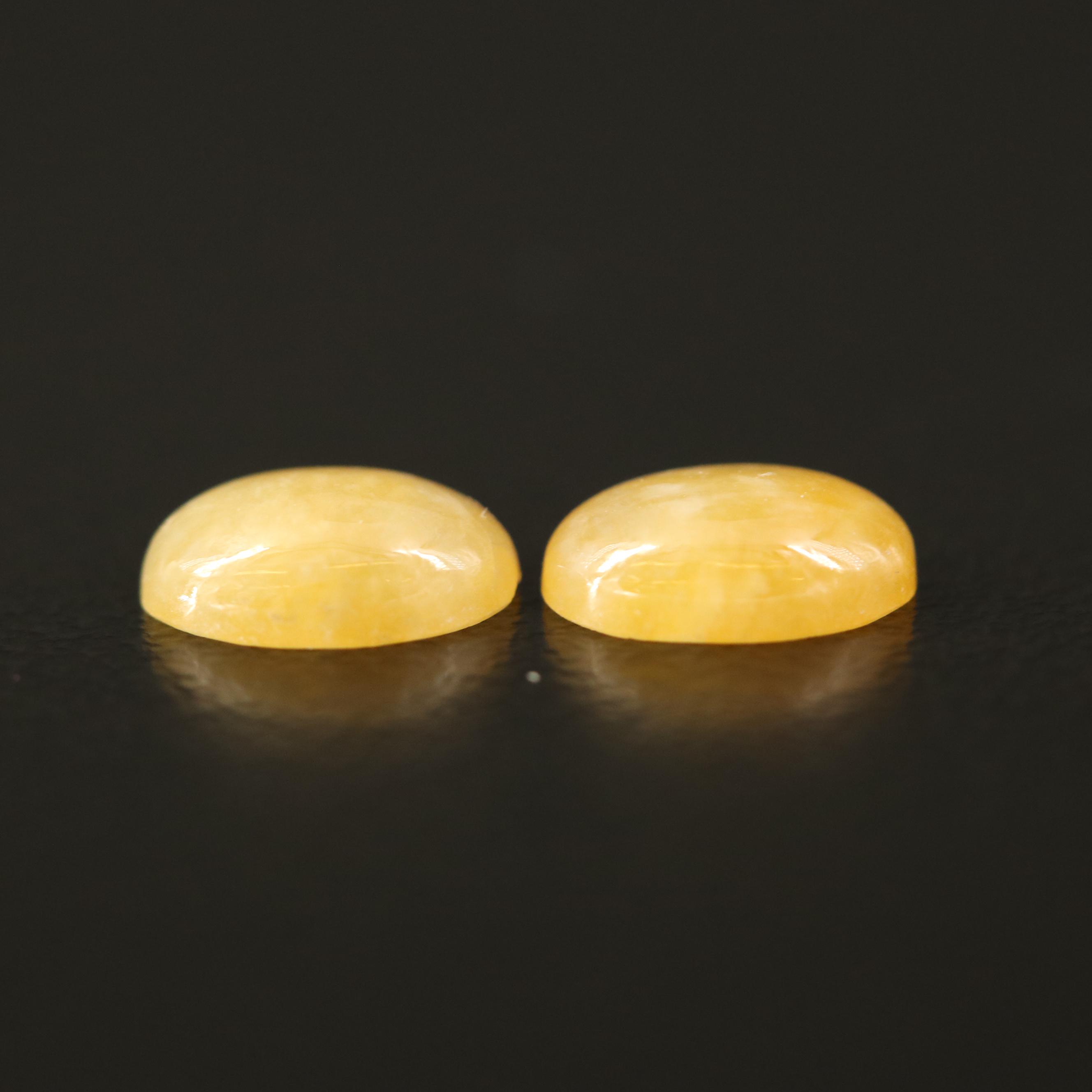 Loose Oval Jadeite Cabochons