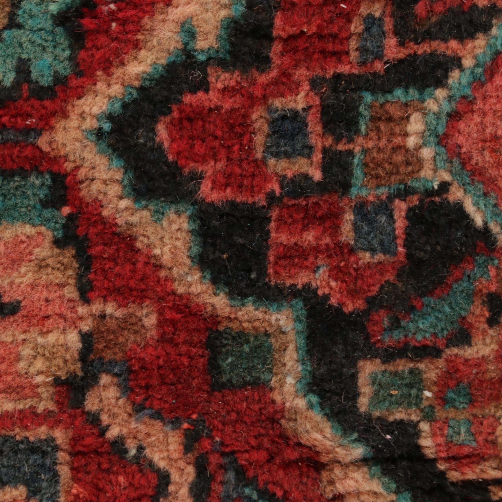 4'3 x 6'7 Hand-Knotted Persian Mahal Rug, 1930s