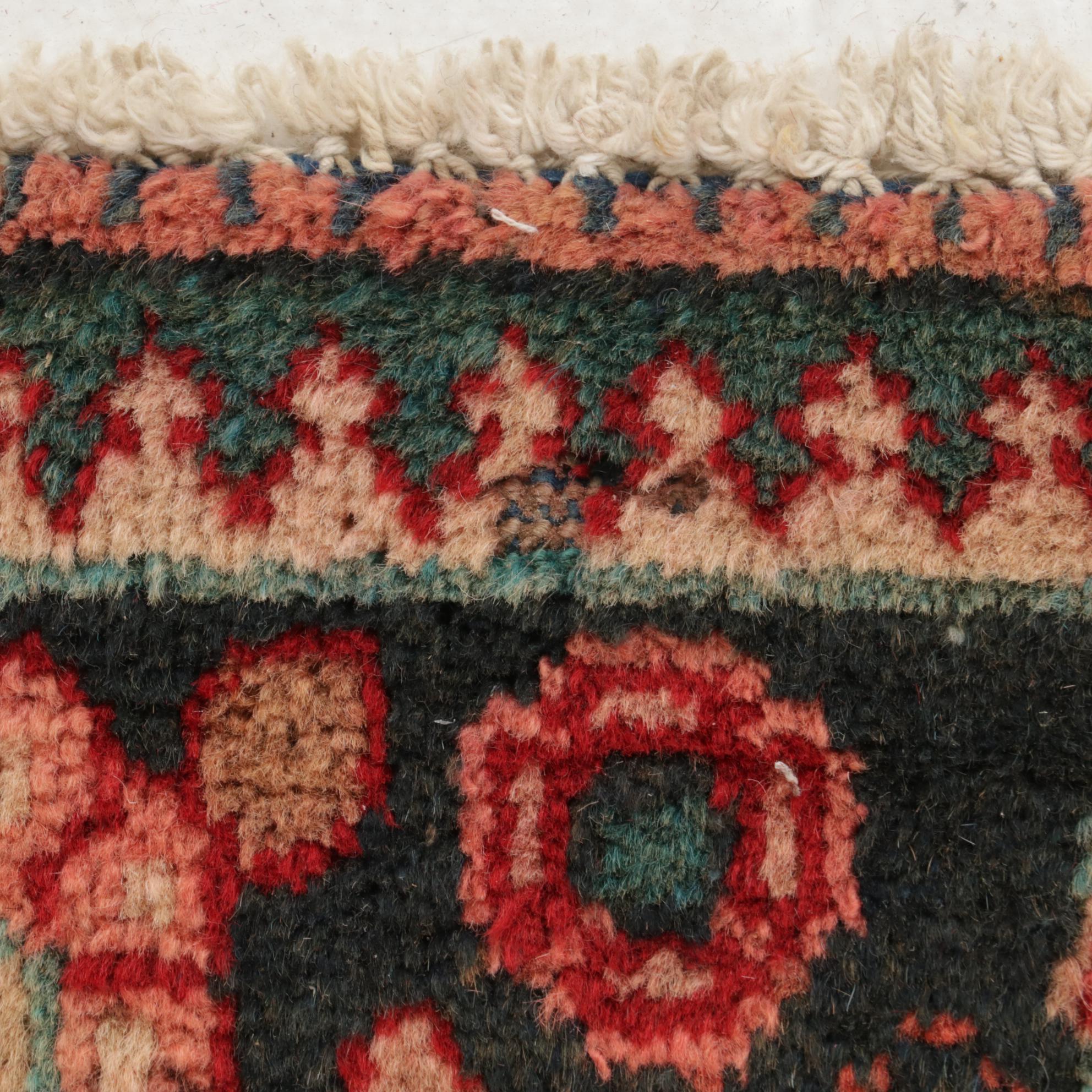 4'3 x 6'7 Hand-Knotted Persian Mahal Rug, 1930s