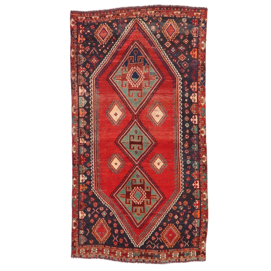 4'4 x 8'4 Hand-Knotted Persian Luri Area Rug