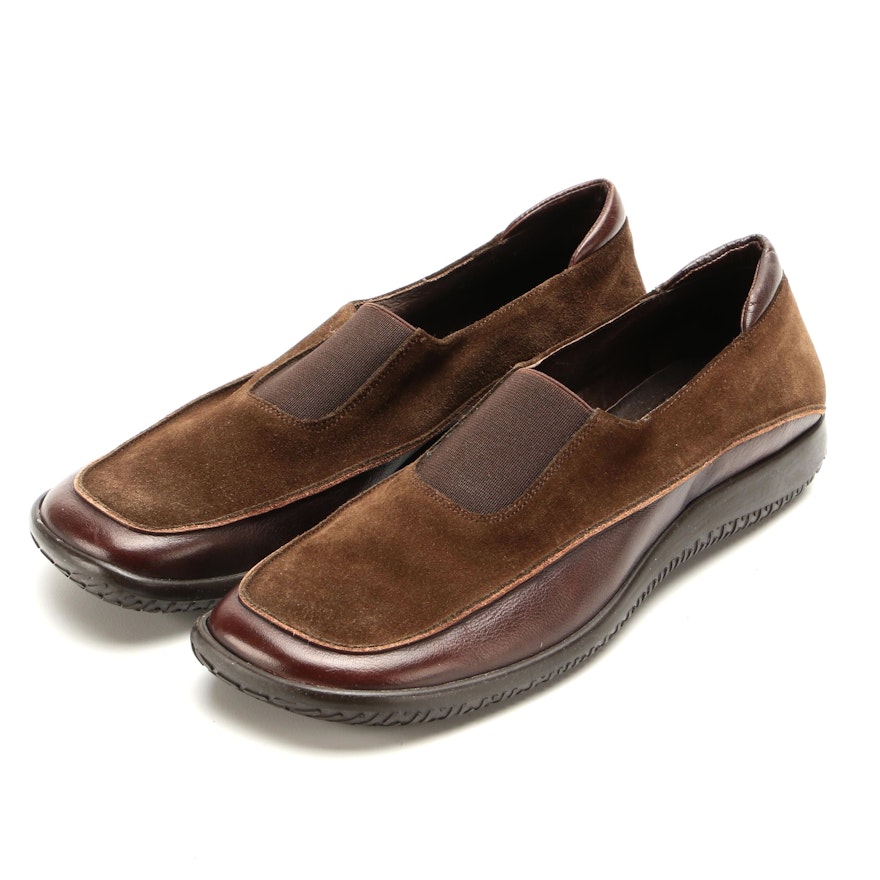 Tommy Bahama Brown Suede and Leather Walking Shoes