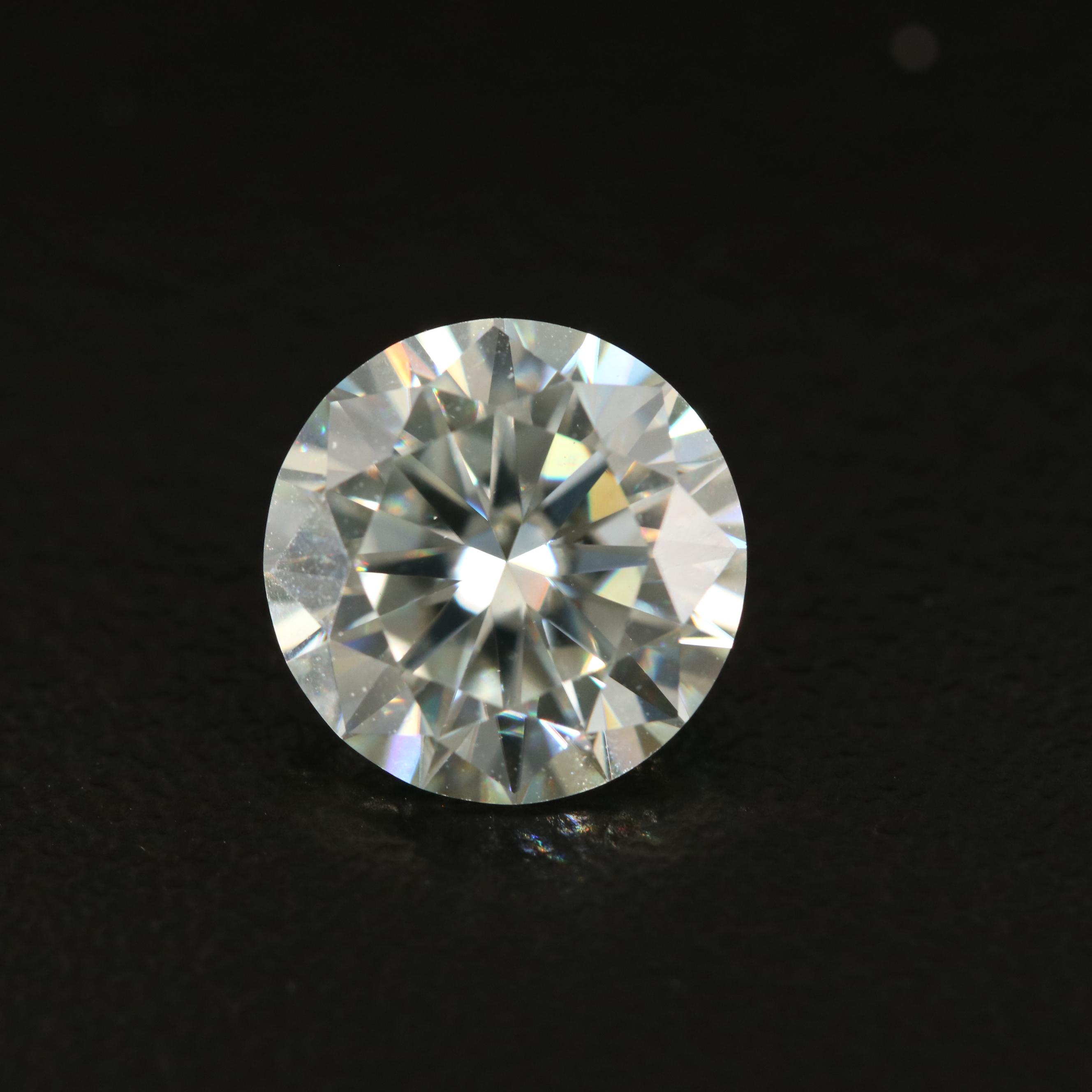 Loose Round Faceted Moissanite