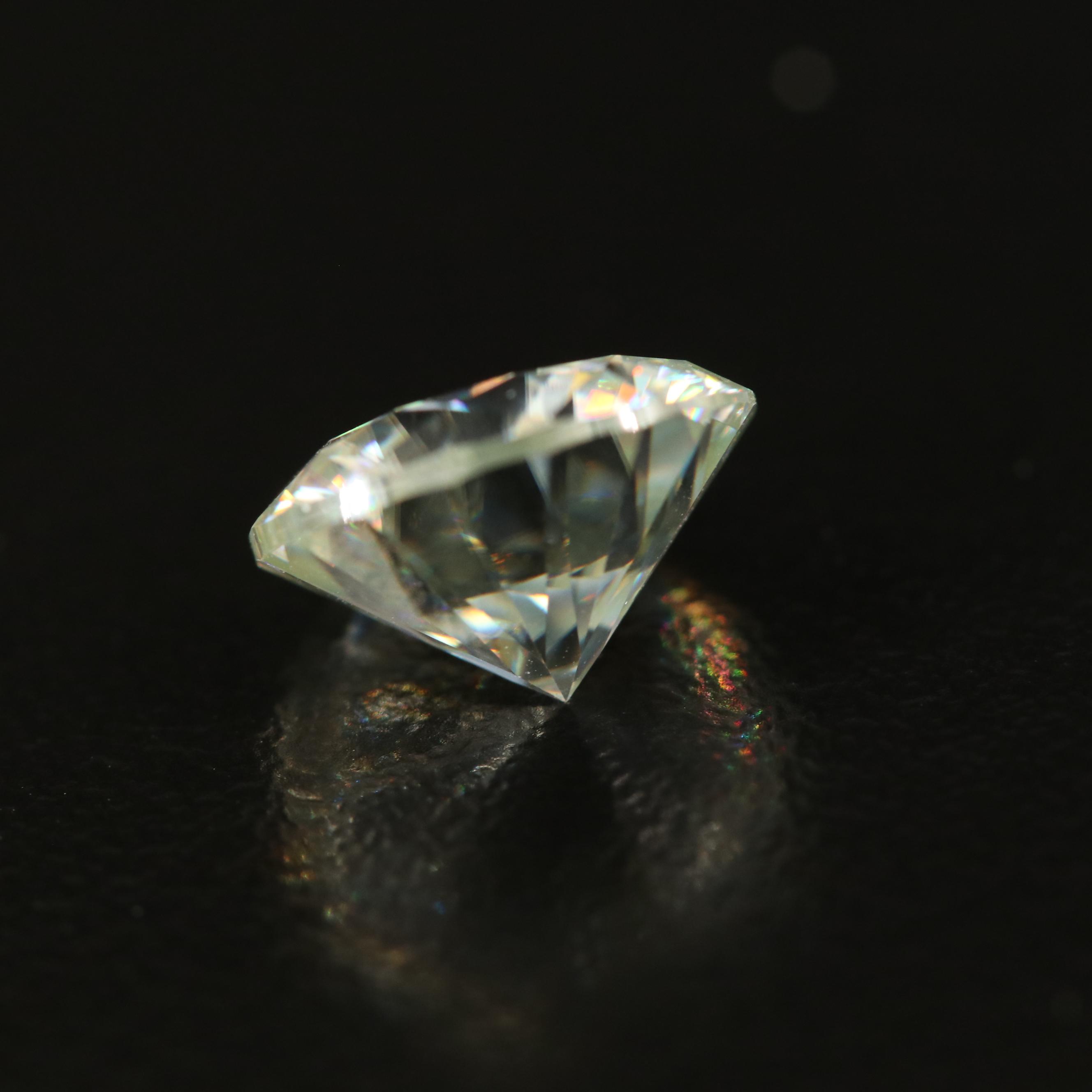 Loose Round Faceted Moissanite