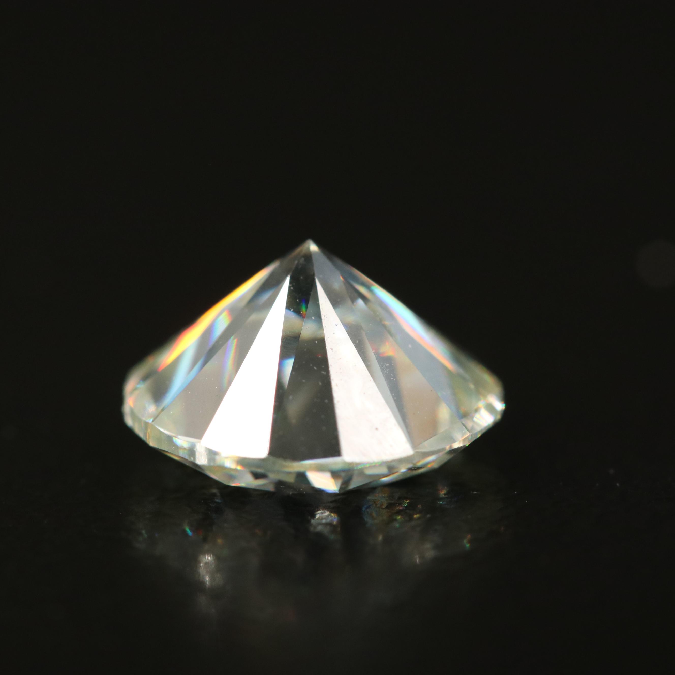 Loose Round Faceted Moissanite