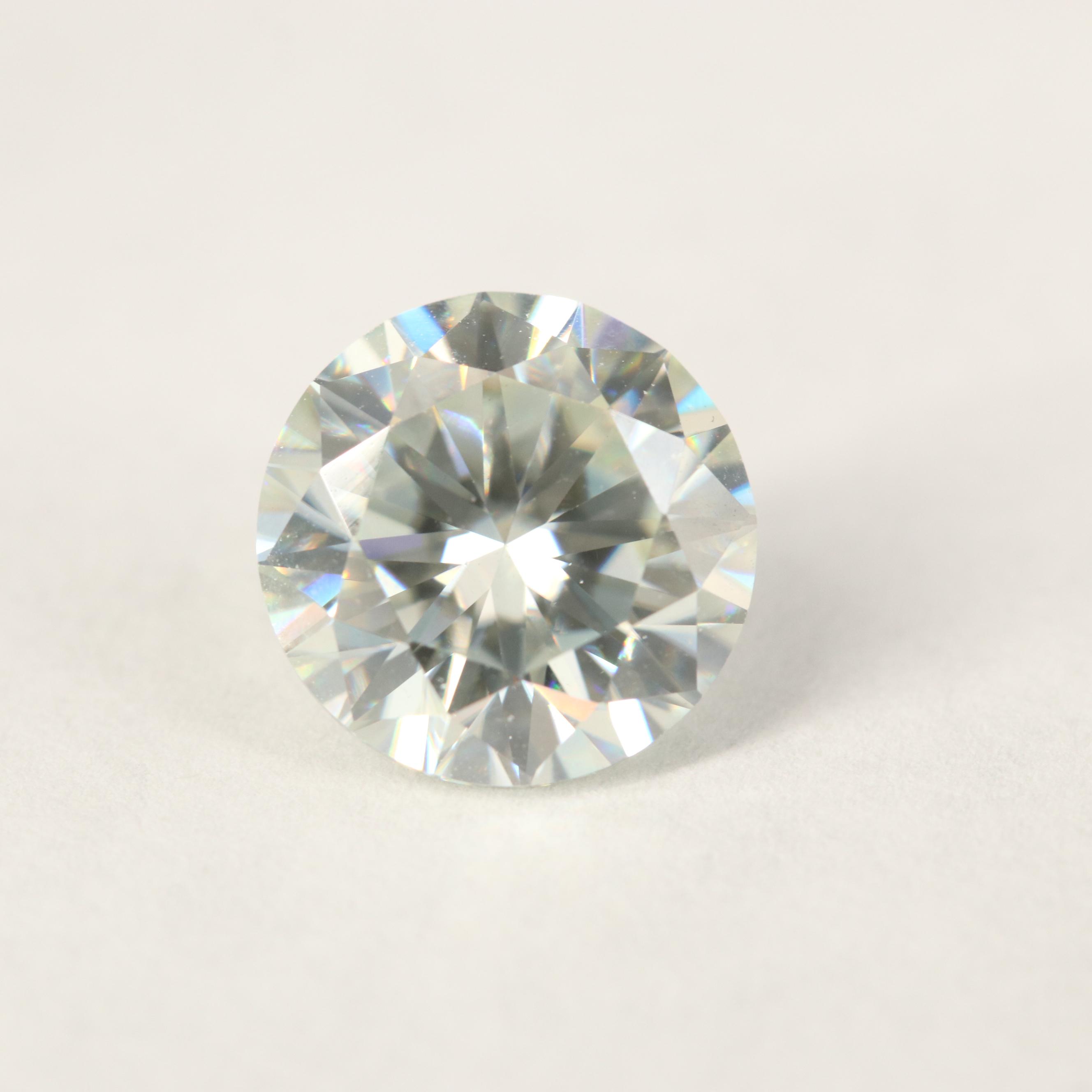 Loose Round Faceted Moissanite
