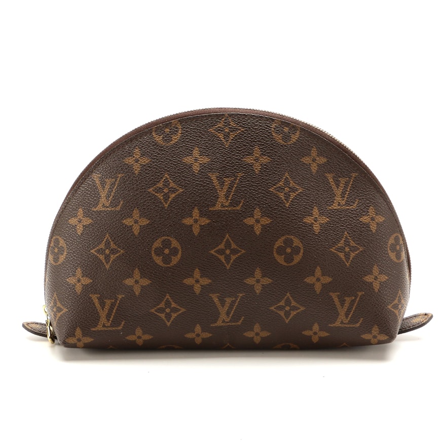 Louis Vuitton Trousse Demi Ronde Pouch in Monogram Canvas