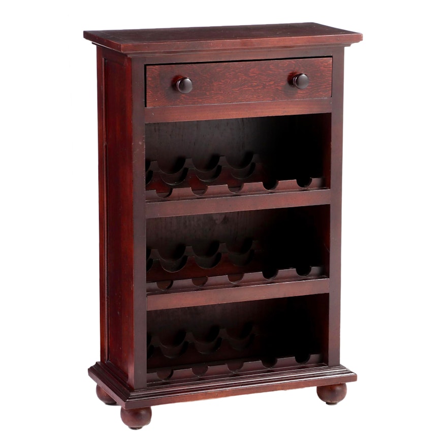 French Provincial Style Fifteen-Bottle Wine Cabinet