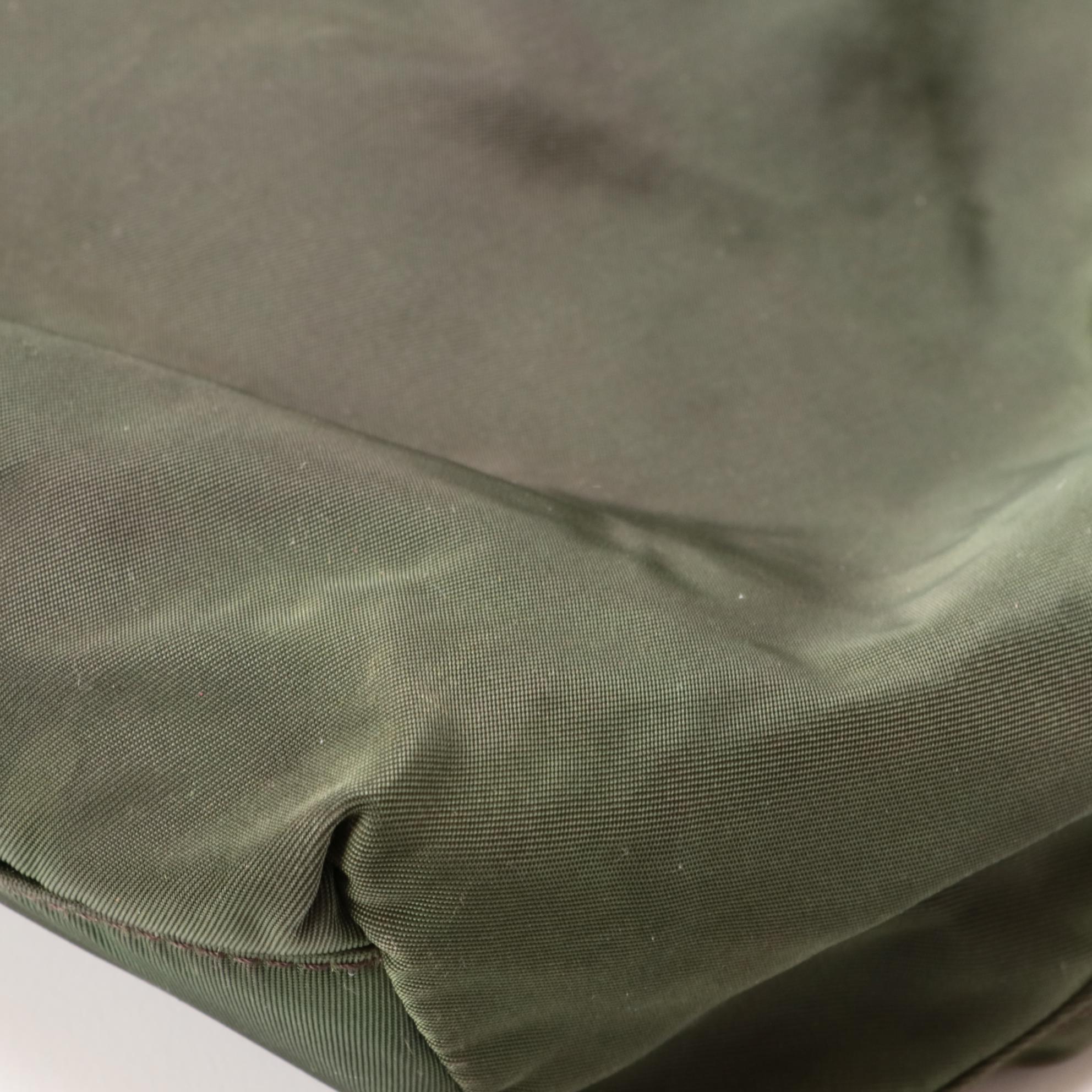 Prada Green Tessuto Nylon Tote Bag