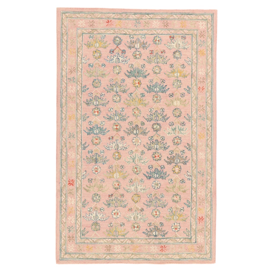 5' x 8' Hand-Tufted Indo-Persian Mahal Rug, 2010s