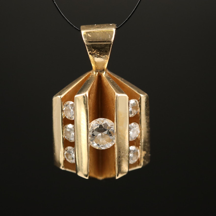 14K Diamond Pendant