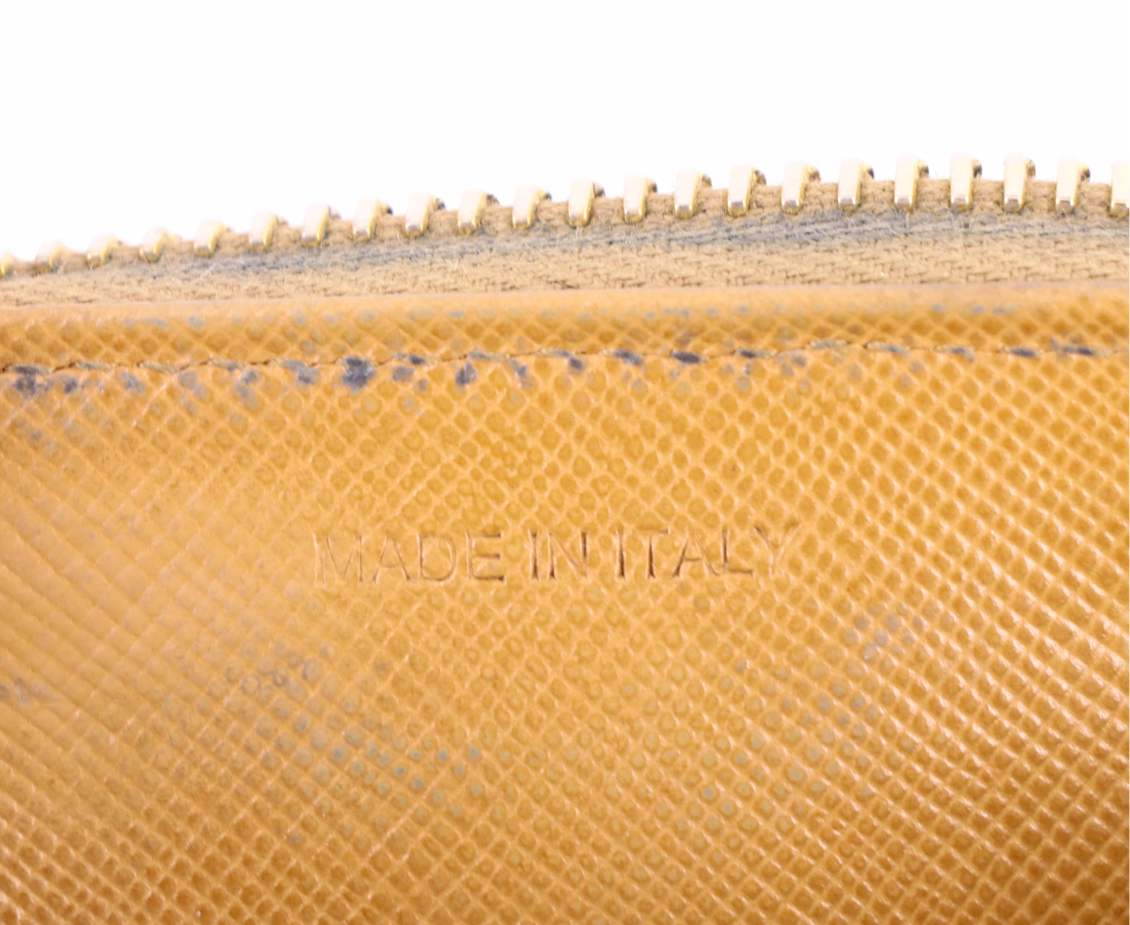 Prada Zippered Coin Purse in Saffiano Leather
