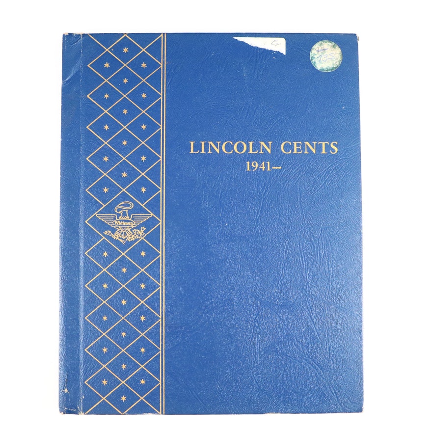 Lincoln Wheat and Memorial Cents in Whitman Coin Binders, 1941–1975