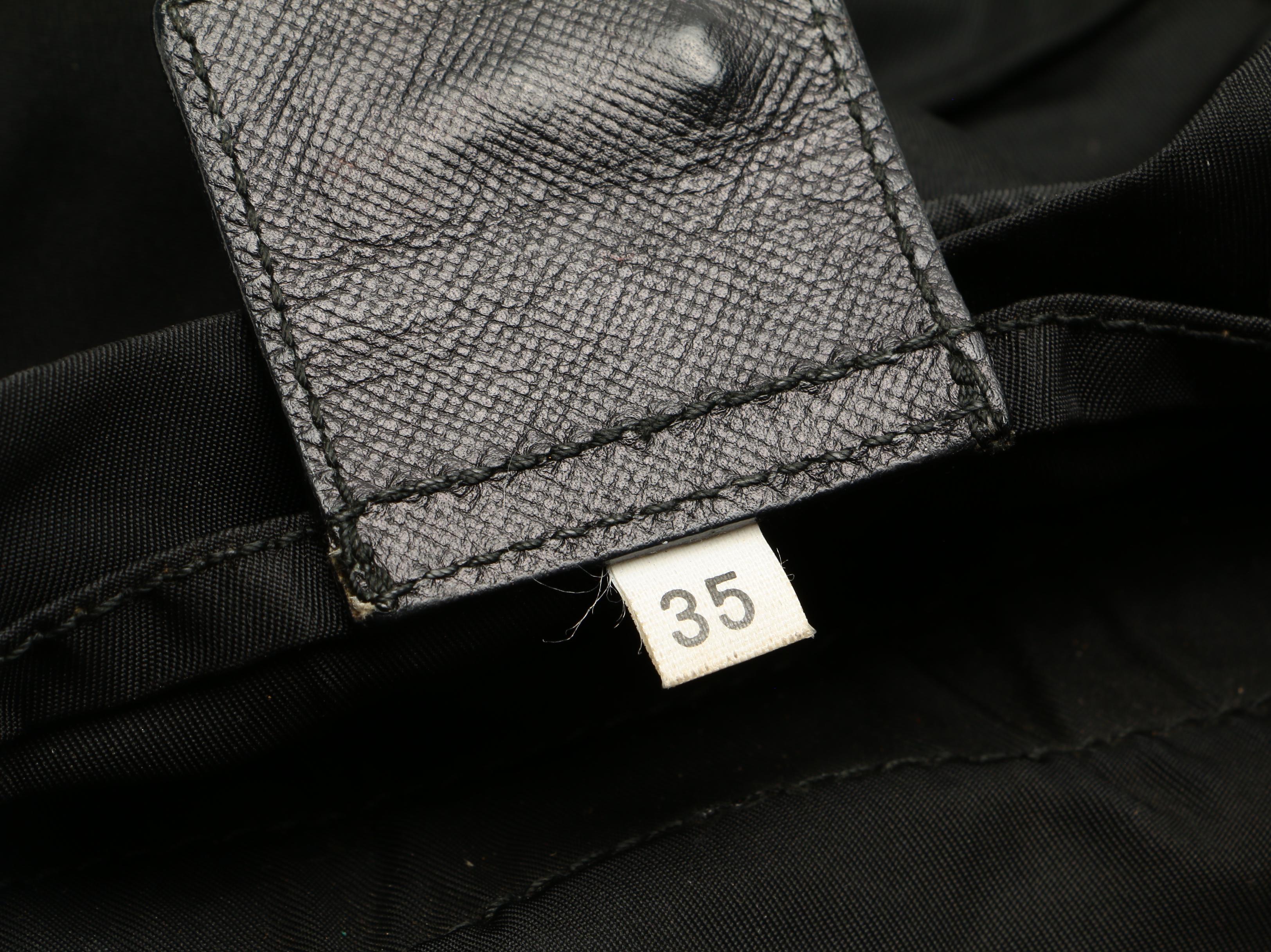 Prada Drawstring Backpack in Black Tessuto Nylon with Saffiano Leather Trim