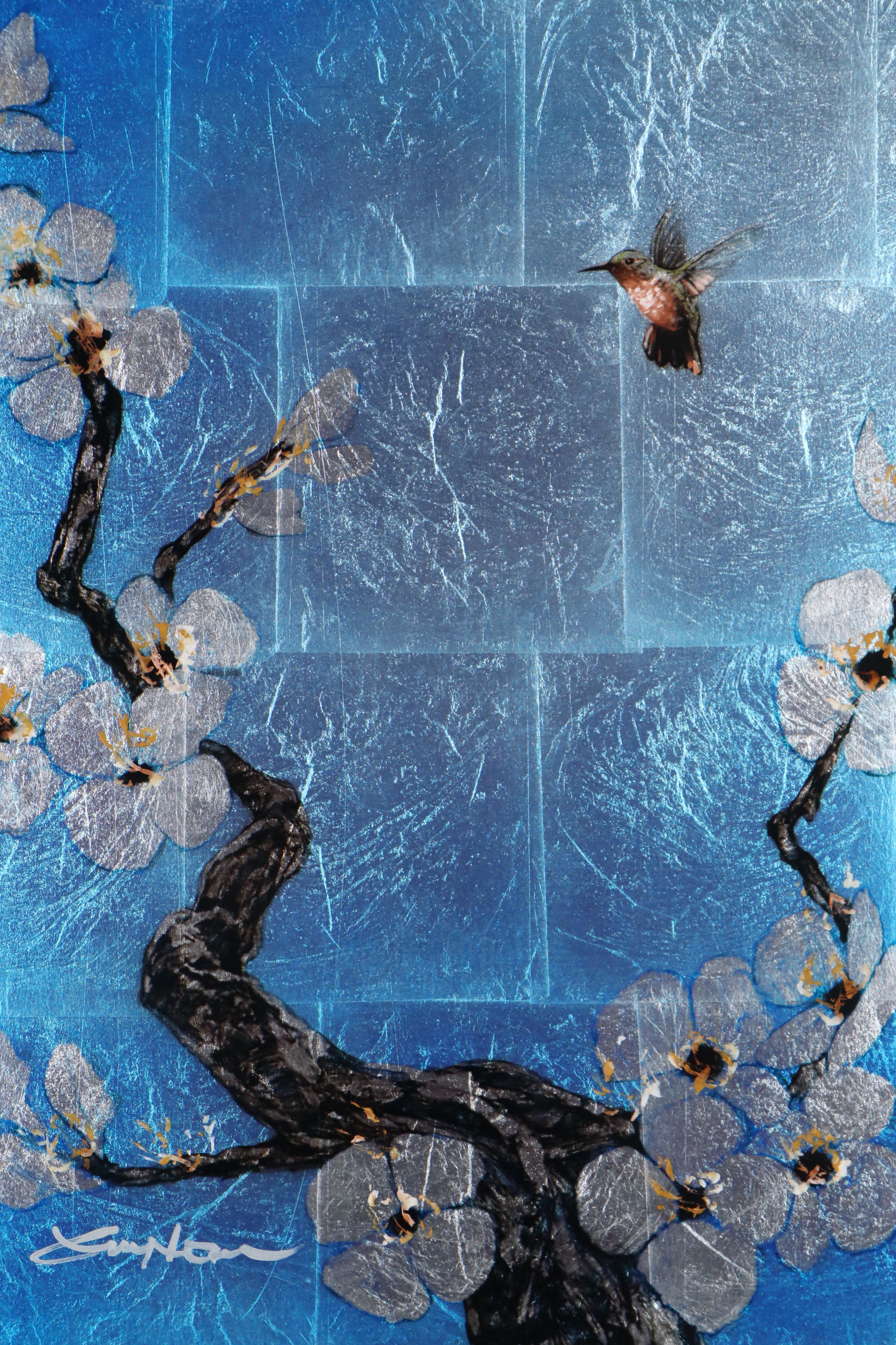 Patrick Guyton Mixed Media Embellished Print "Morning Glory"