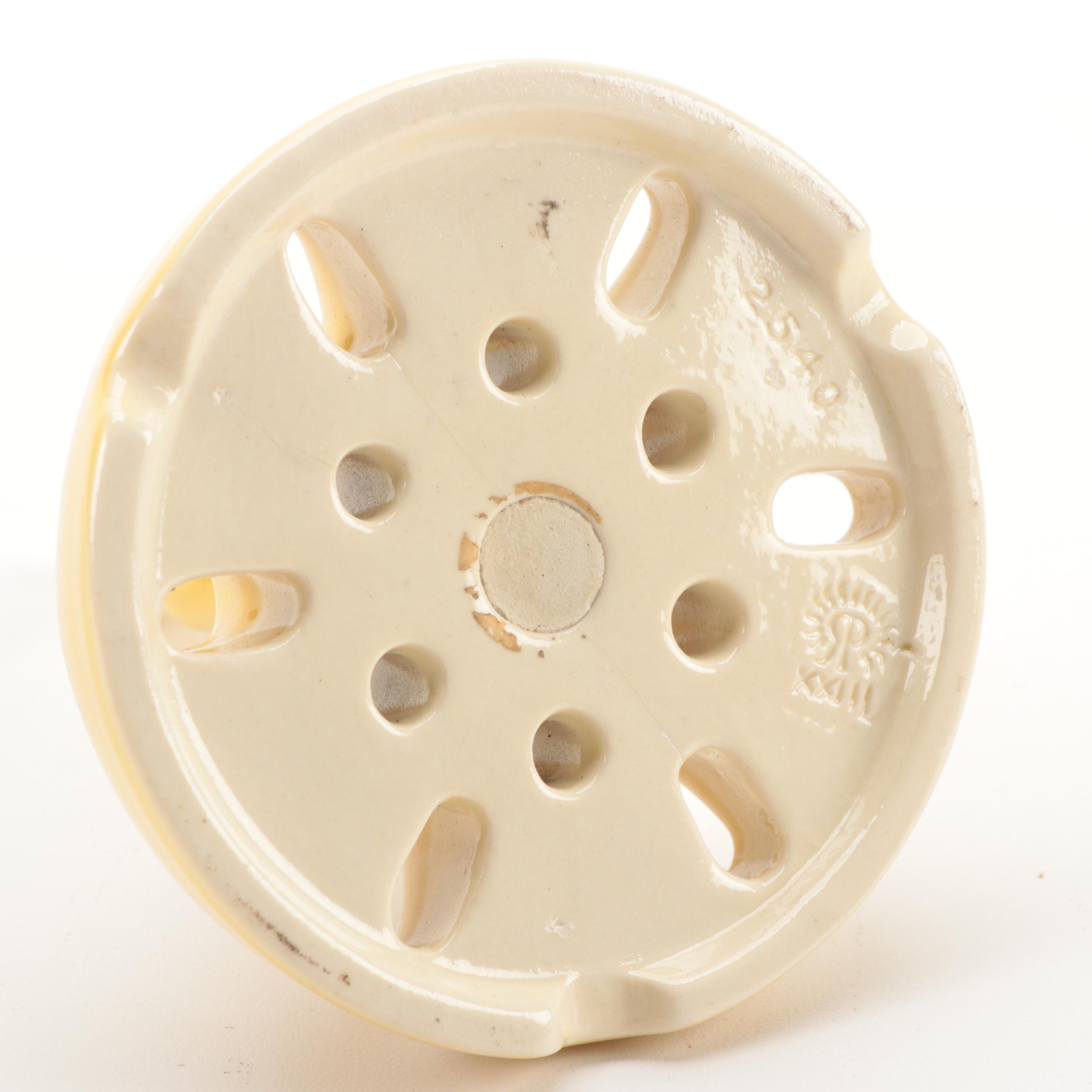 Rookwood Pottery Yellow Glaze Flower Frog, 1923