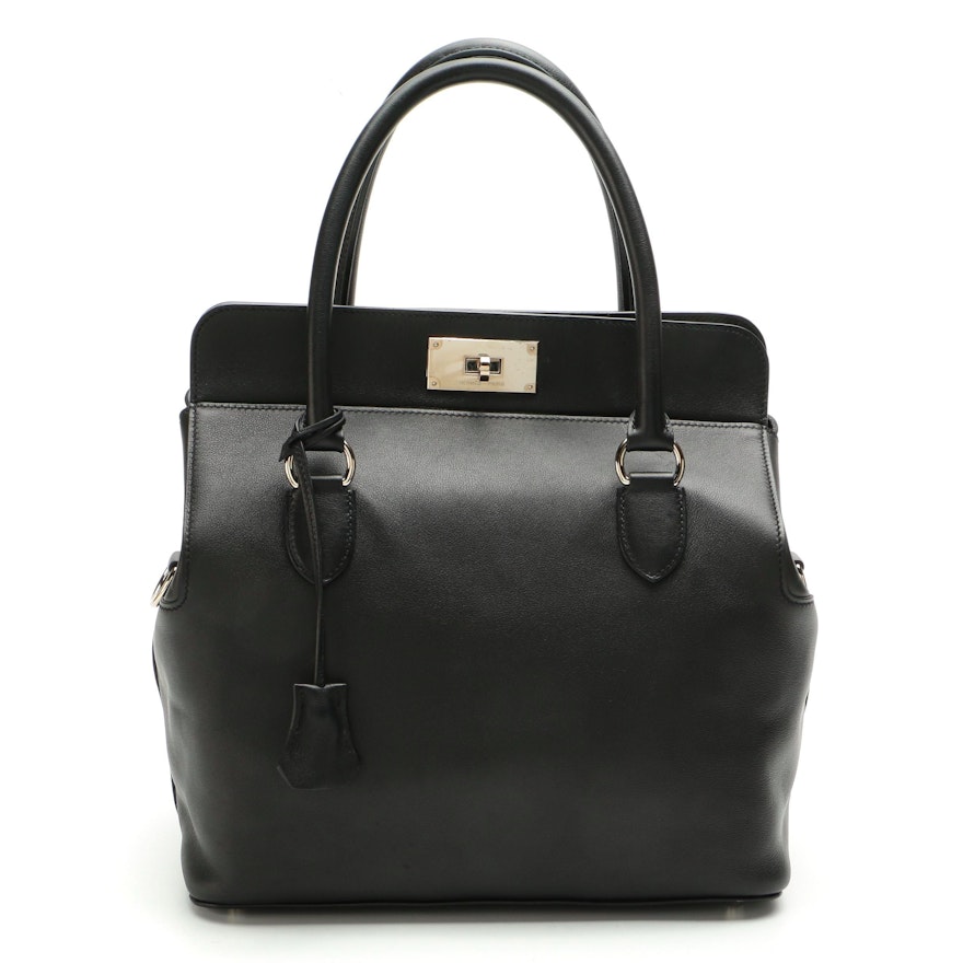 Hermès Toolbox 26 Tote Bag in Nero Swift Leather