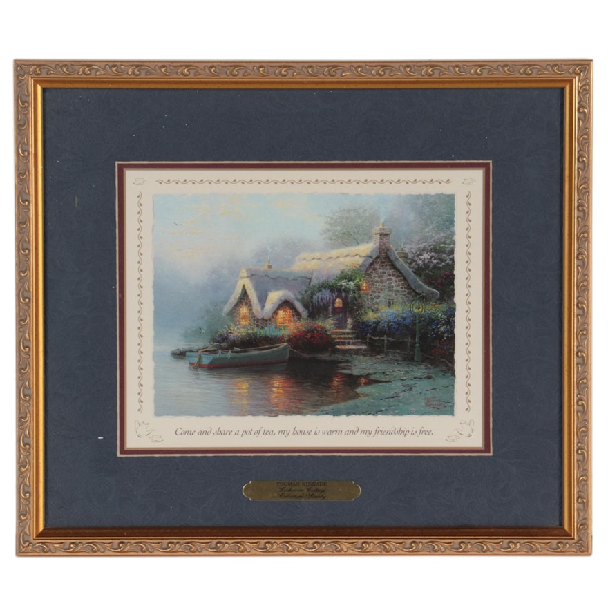 Offset Lithograph after Thomas Kinkade "Lochaven Cottage," 1999