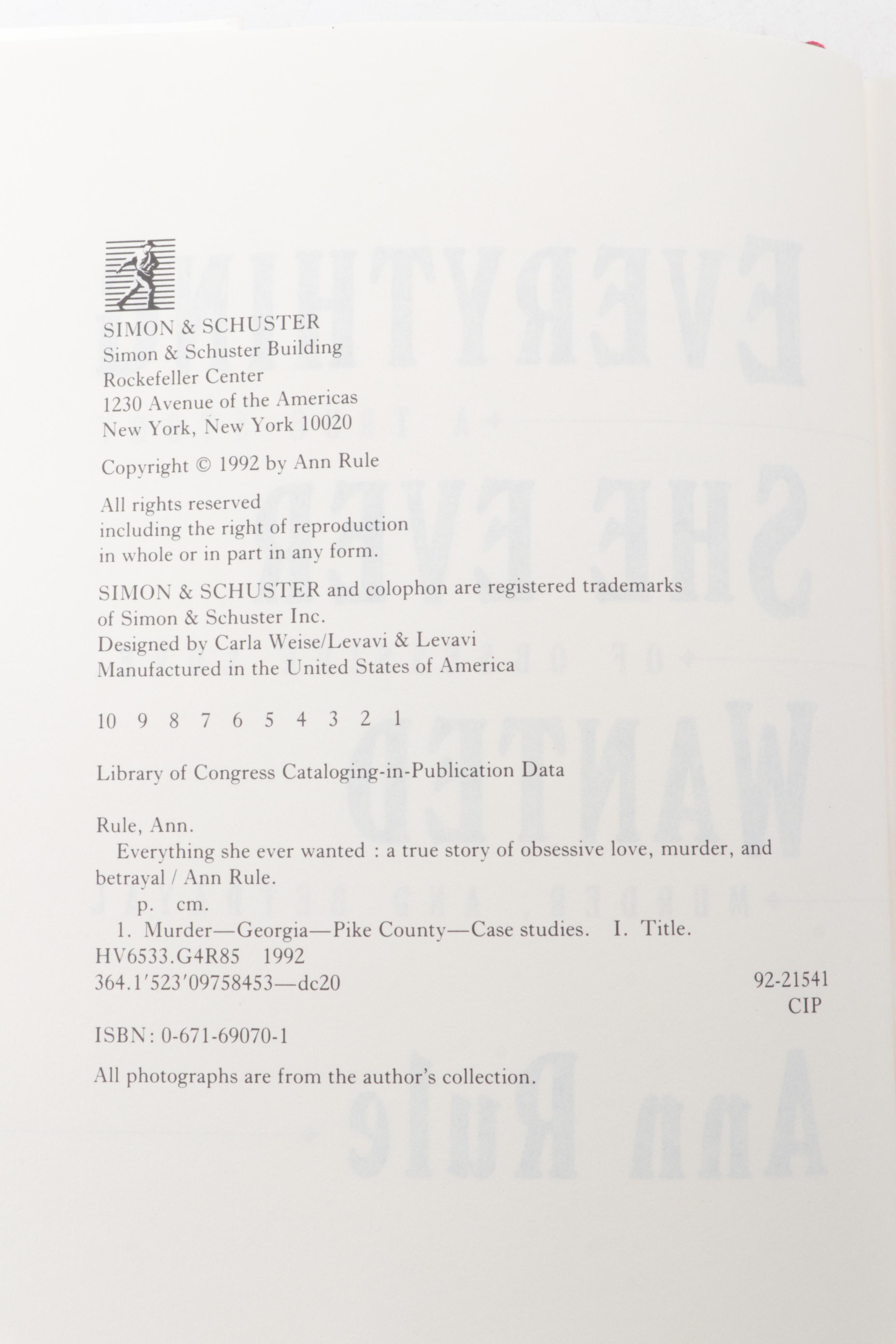 First Edition "Charmer" by Jack Olsen and More True Crime and Mystery Books