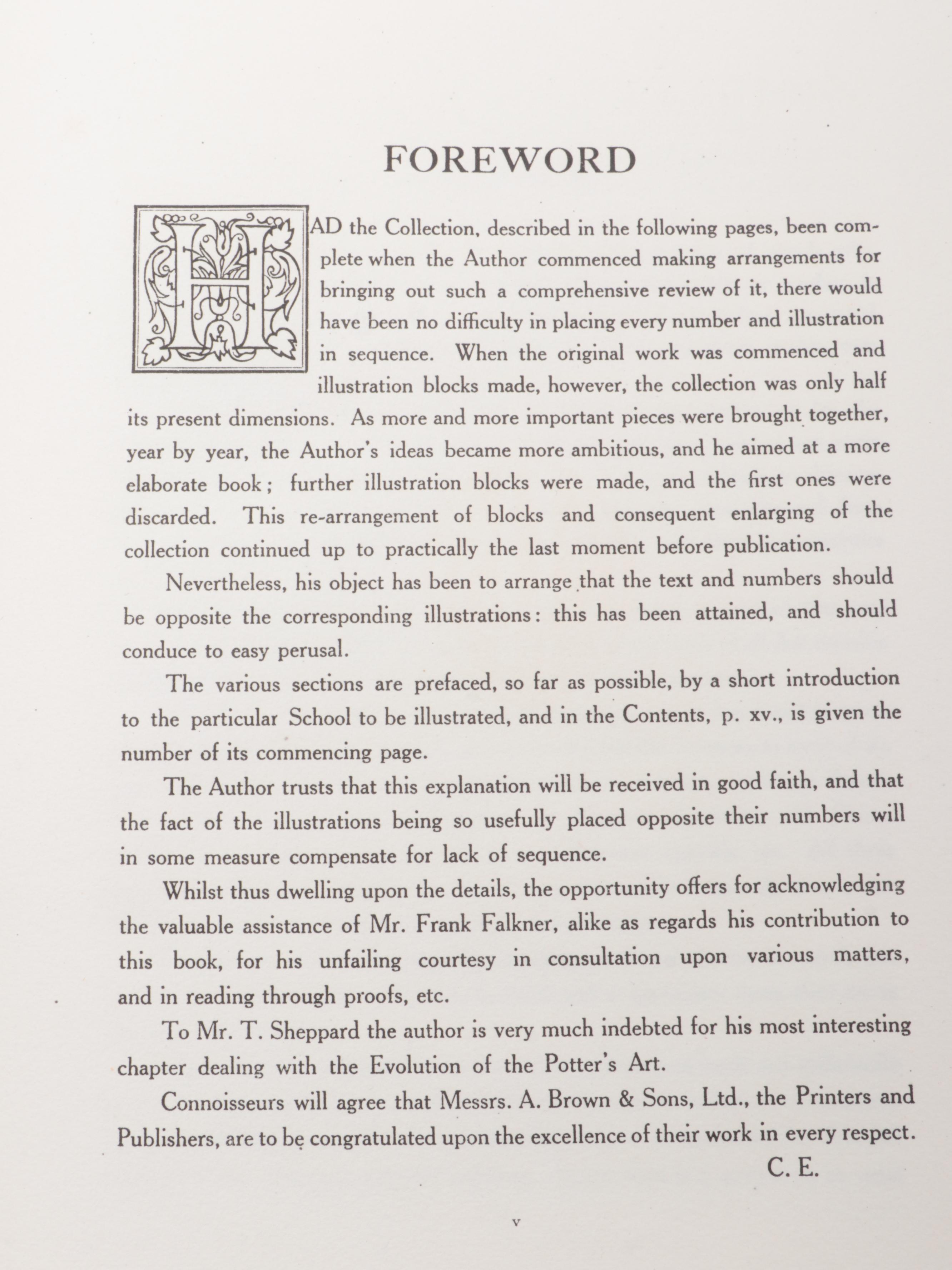 "The Earle Collection of Early Staffordshire Pottery" by Cyril Earle, 1915