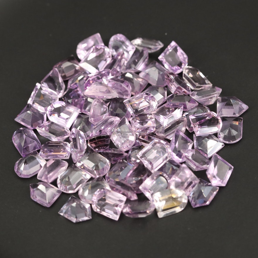 Loose 135.93 CTW Faceted Amethysts