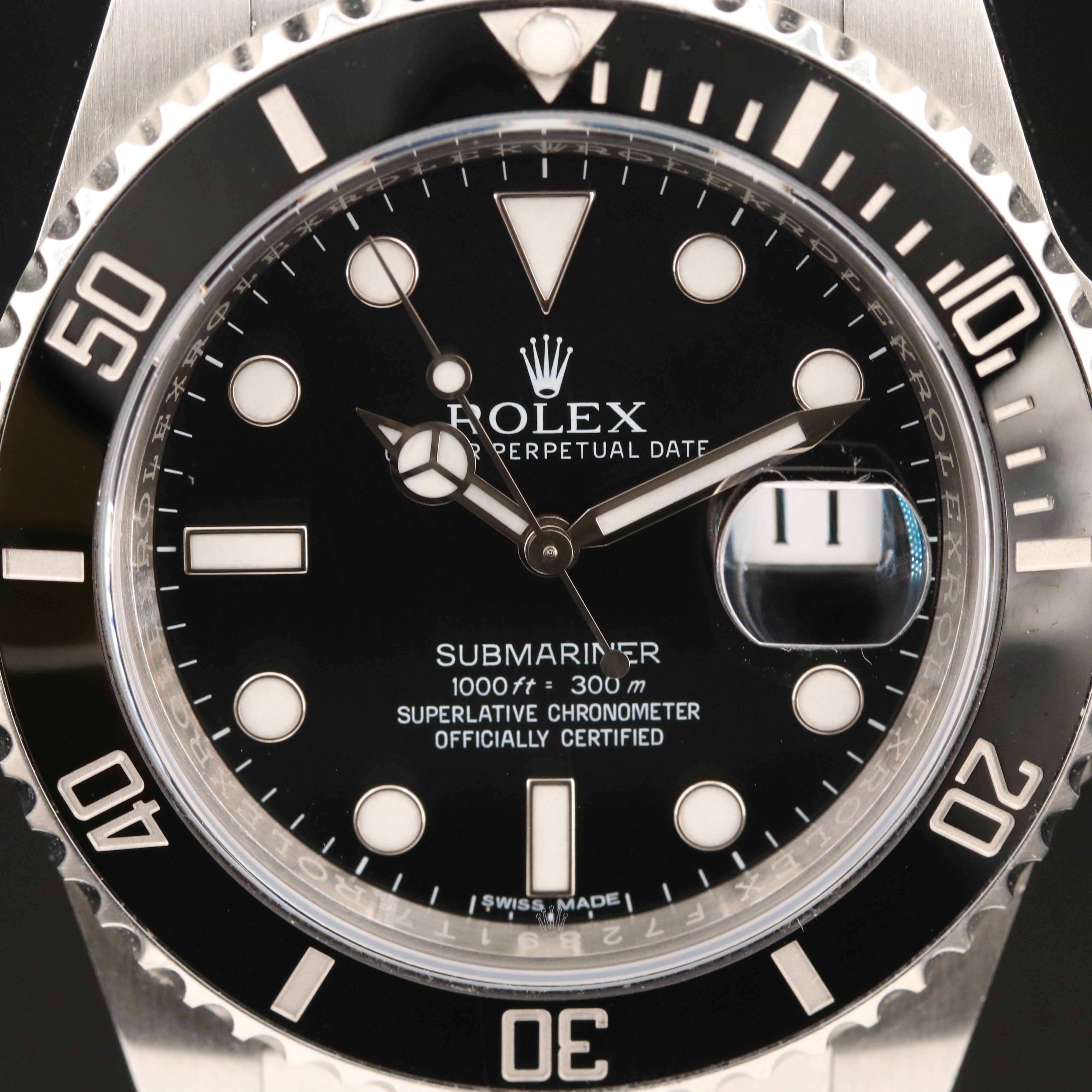 2016 Rolex Submariner Date 116610LN Ceramic and Stainless Steel Watch