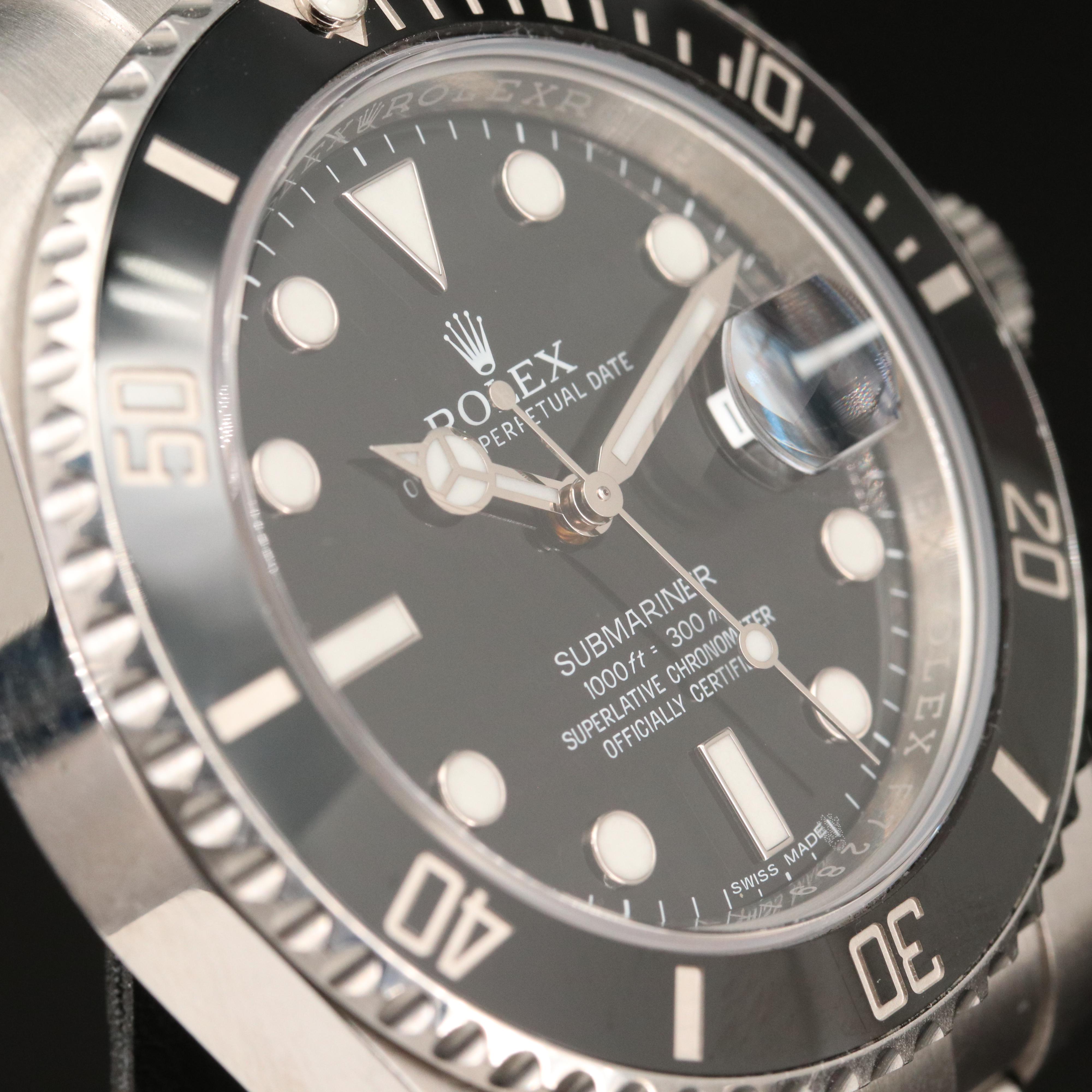 2016 Rolex Submariner Date 116610LN Ceramic and Stainless Steel Watch