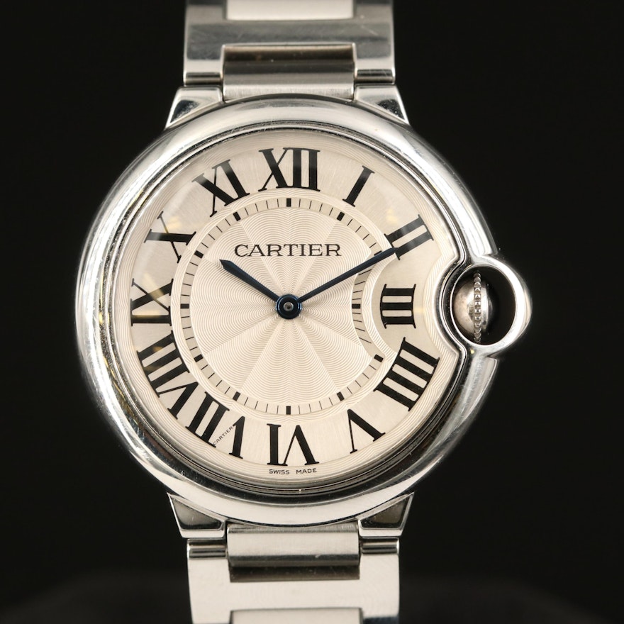 Cartier Ballon Bleu Stainless Steel Quartz Wristwatch
