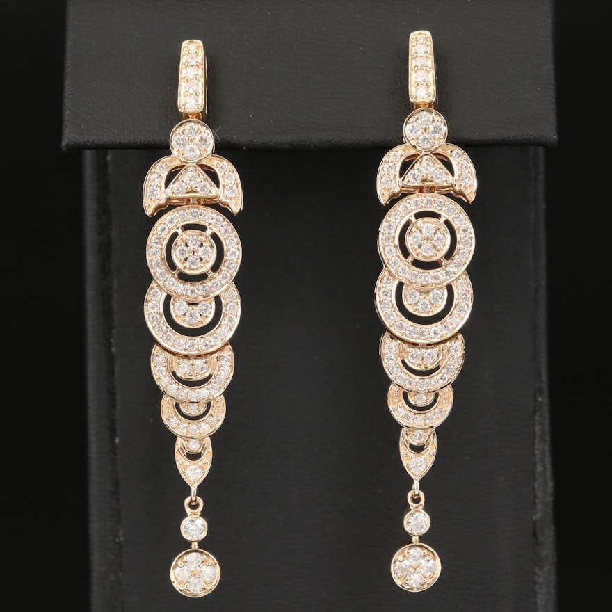 14K 2.45 CTW Diamond Earrings