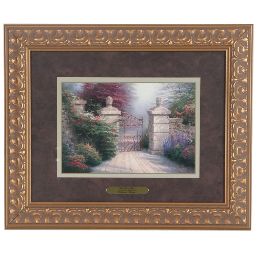 Offset Lithograph After Thomas Kinkade "The Open Gate"