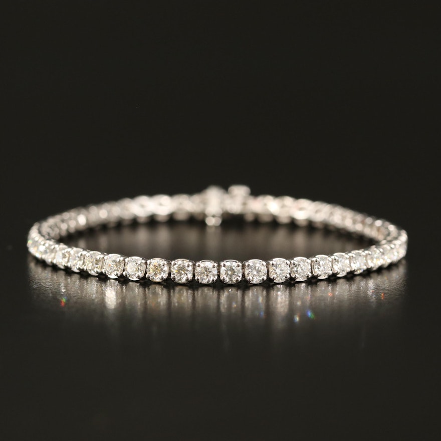 18K 5.46 CTW Diamond Line Bracelet