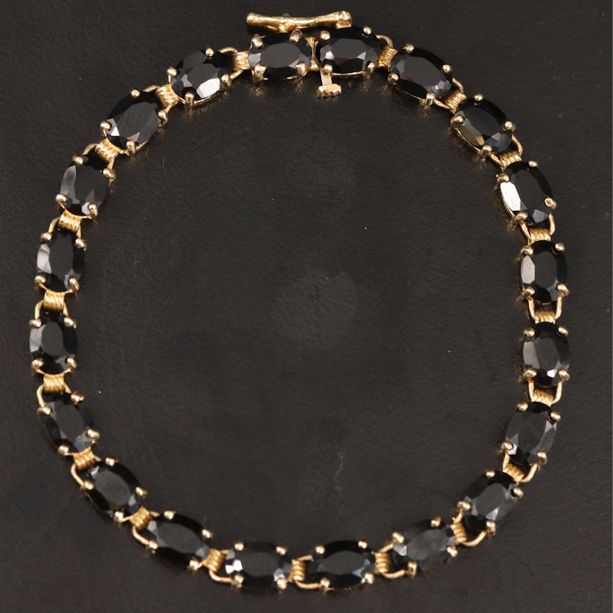 14K Black Onyx Bracelet