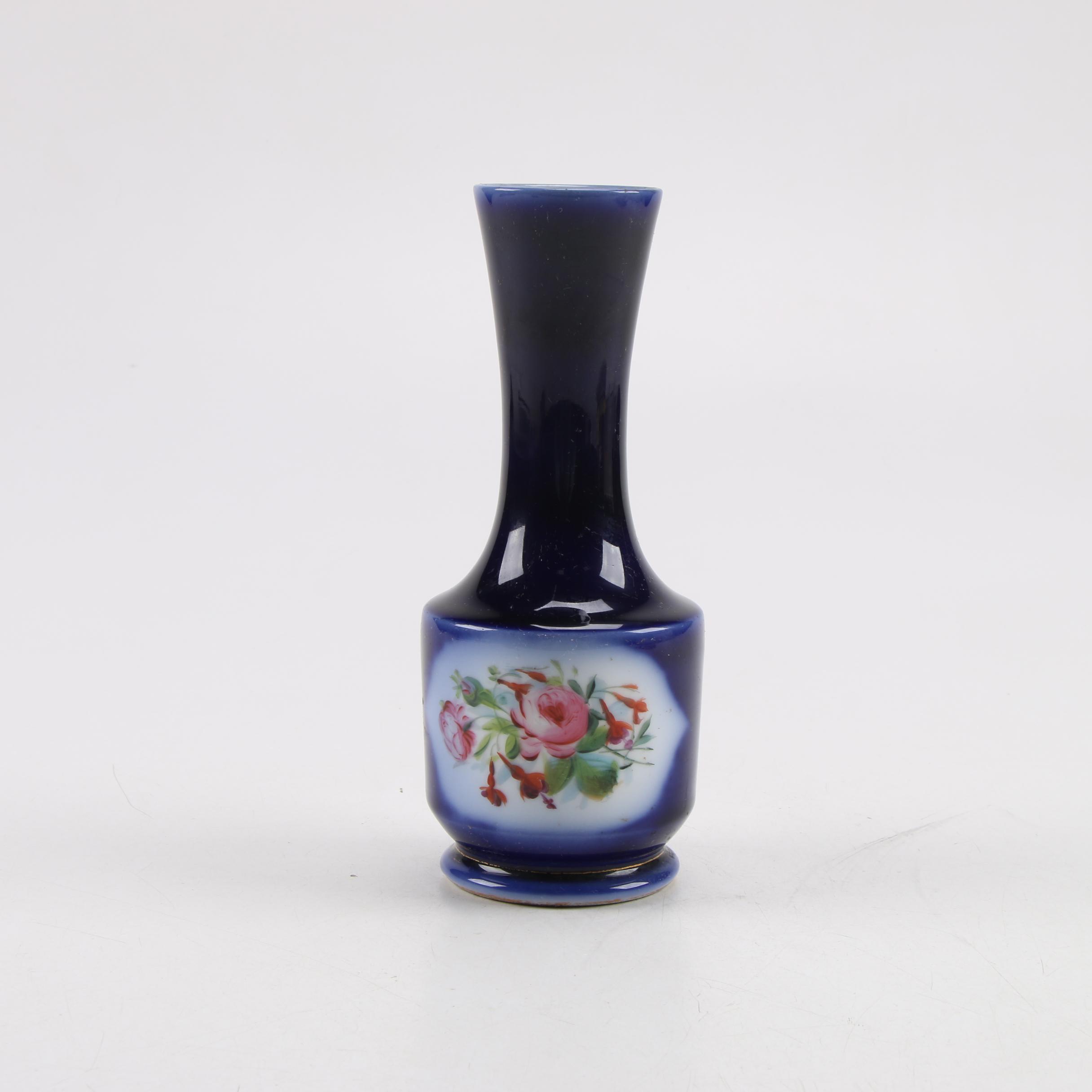 English Cobalt and Gilt Landscape Urn, Royal Vienna and Other European Porcelain