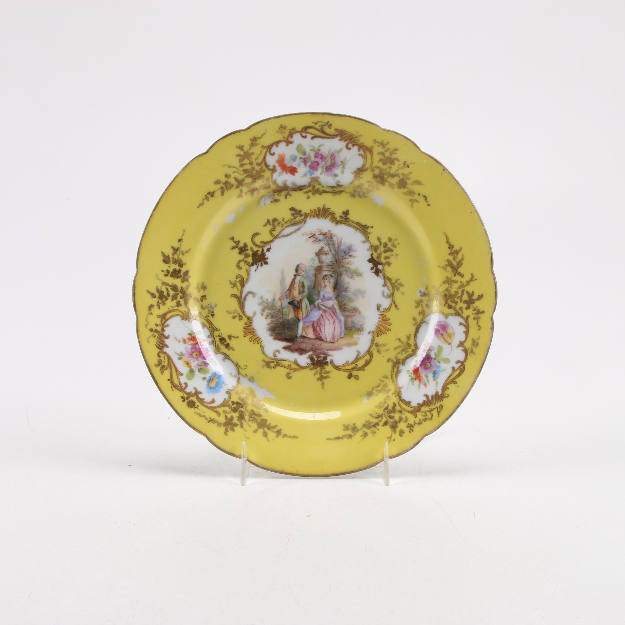 English Cobalt and Gilt Landscape Urn, Royal Vienna and Other European Porcelain