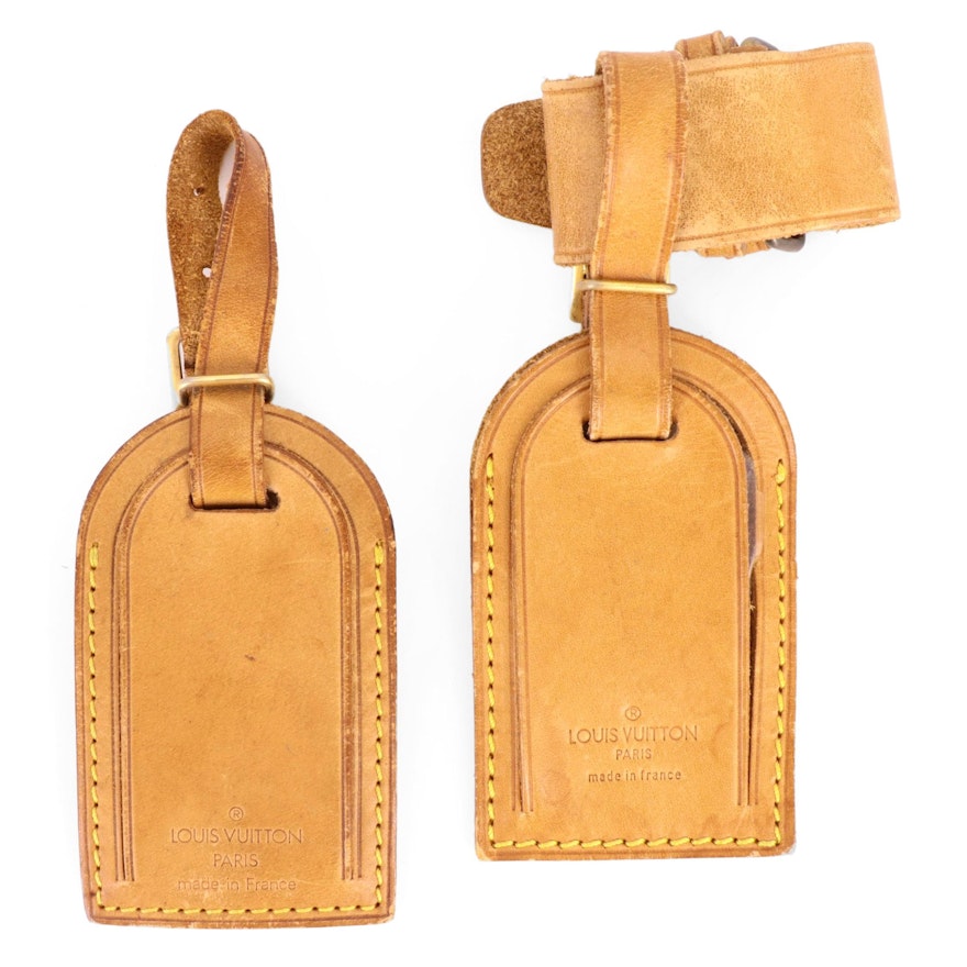 Louis Vuitton Poignet and Luggage Tags in Vachetta Leather