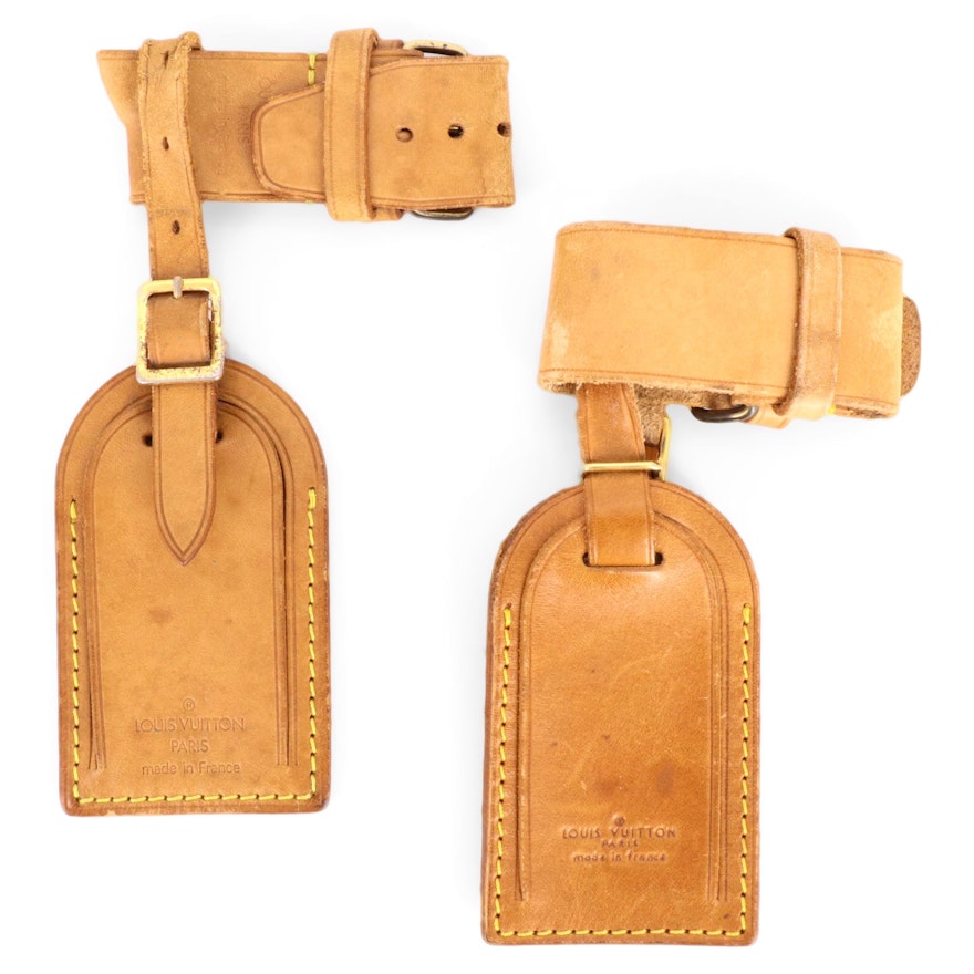 Louis Vuitton Poignet and Luggage Tag Sets in Vachetta Leather